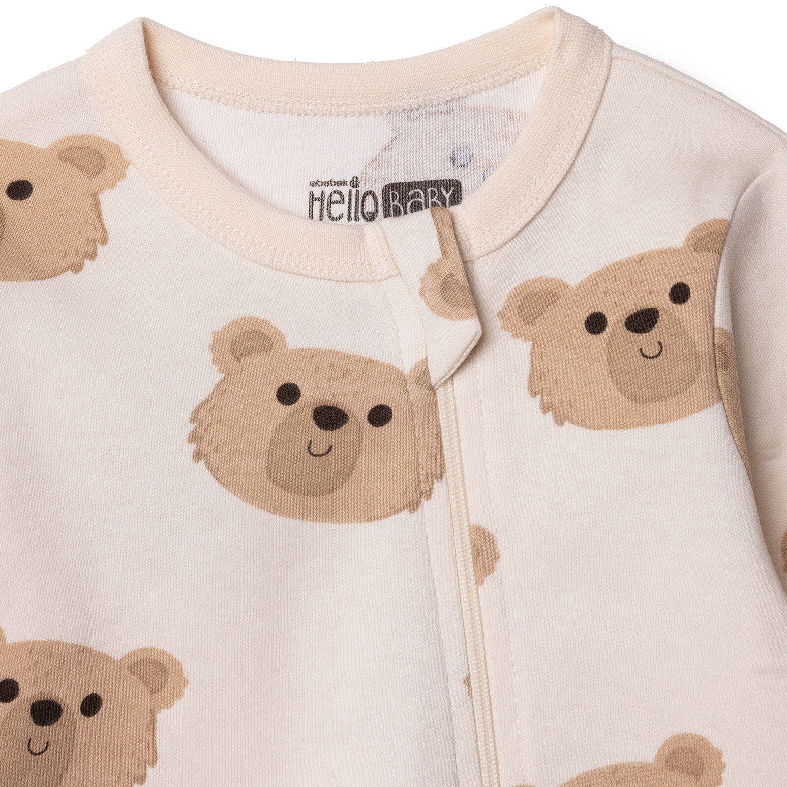 Erkek Bebek Patiksiz Tulum Bisiklet Yaka Uzun Kol Ribanalı Paça