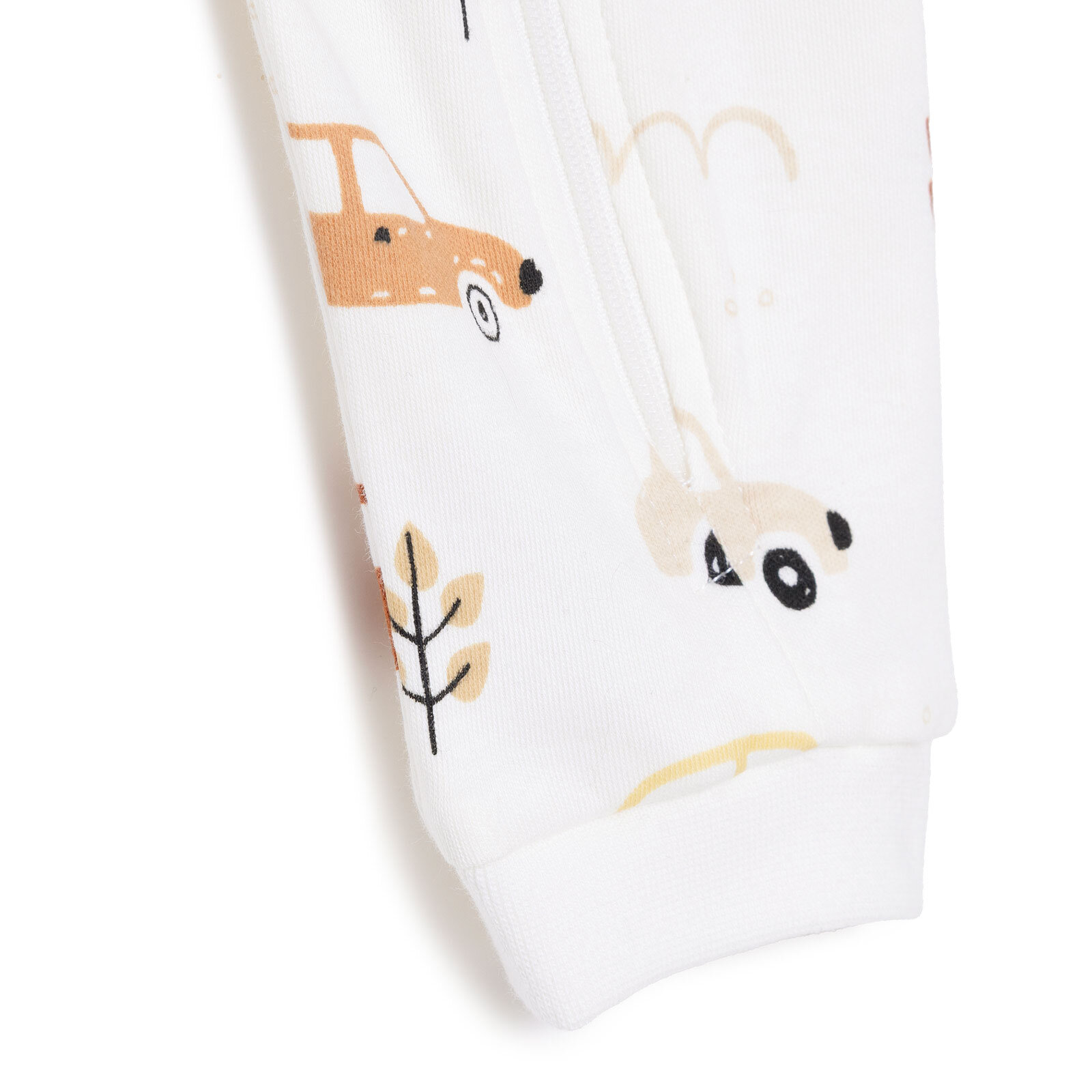 Erkek Bebek Patiksiz Tulum Fermuarlı Bisiklet Yaka Uzun Kol Ribanalı Paça