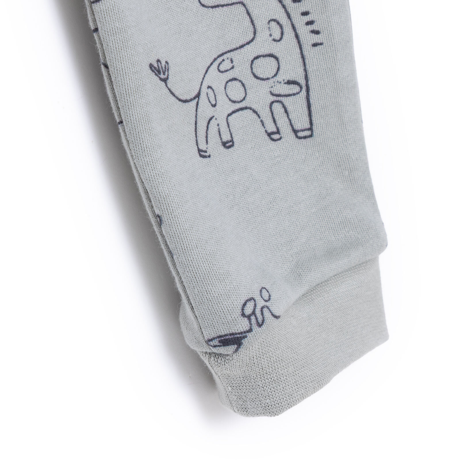 Erkek Bebek Patiksiz Tulum İnterlok Bisiklet Yaka Uzun Kol Ribanalı Paça