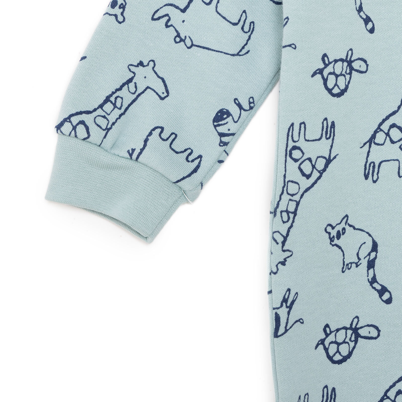 Erkek Bebek Patiksiz Tulum İnterlok Bisiklet Yaka Uzun Kol Ribanalı Paça