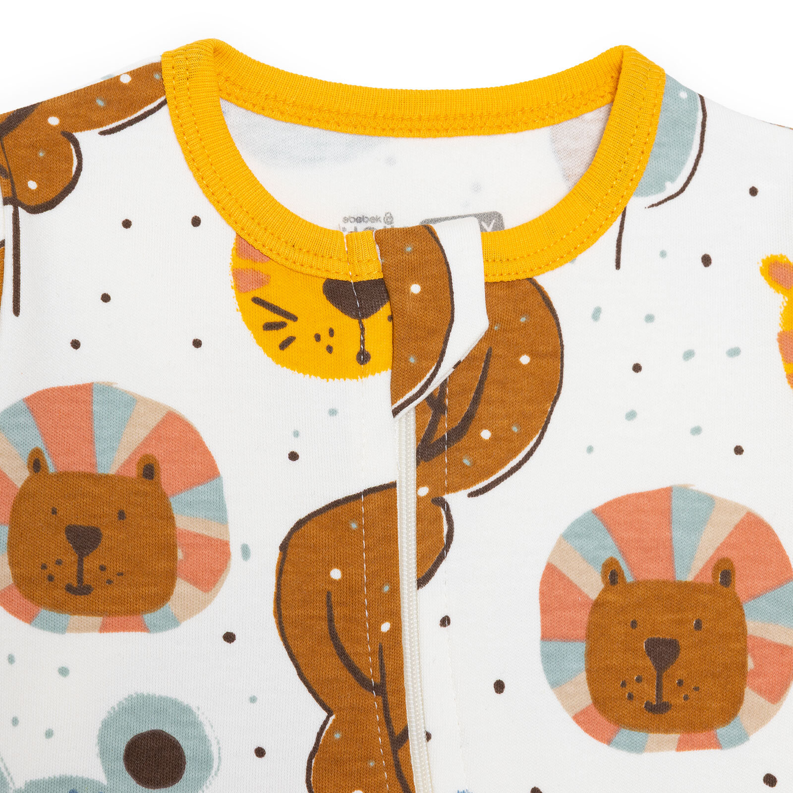 Erkek Bebek Patiksiz Tulum İnterlok Bisiklet Yaka Uzun Kol