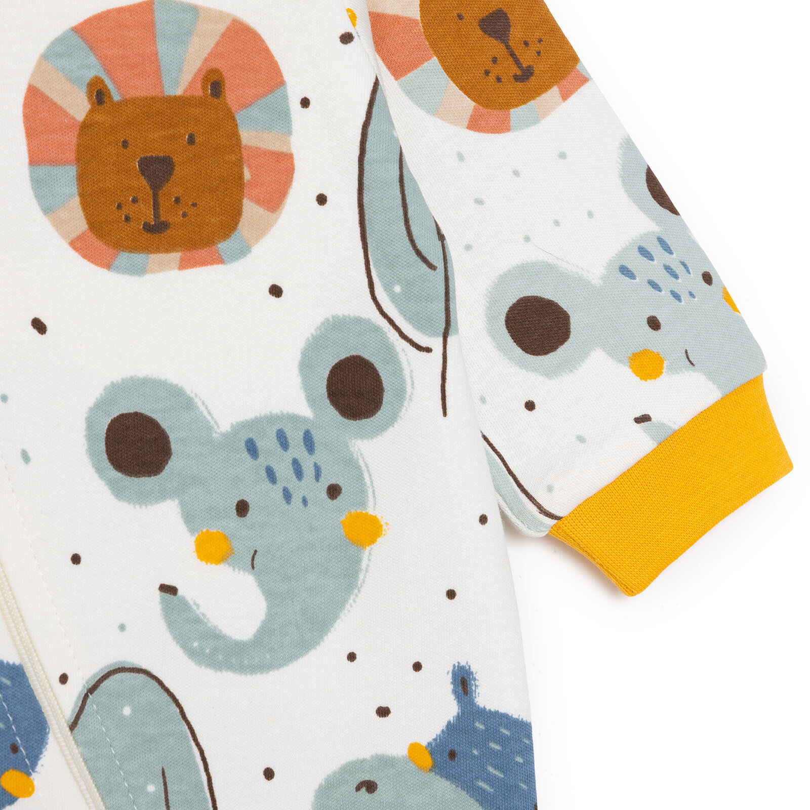 Erkek Bebek Patiksiz Tulum İnterlok Bisiklet Yaka Uzun Kol