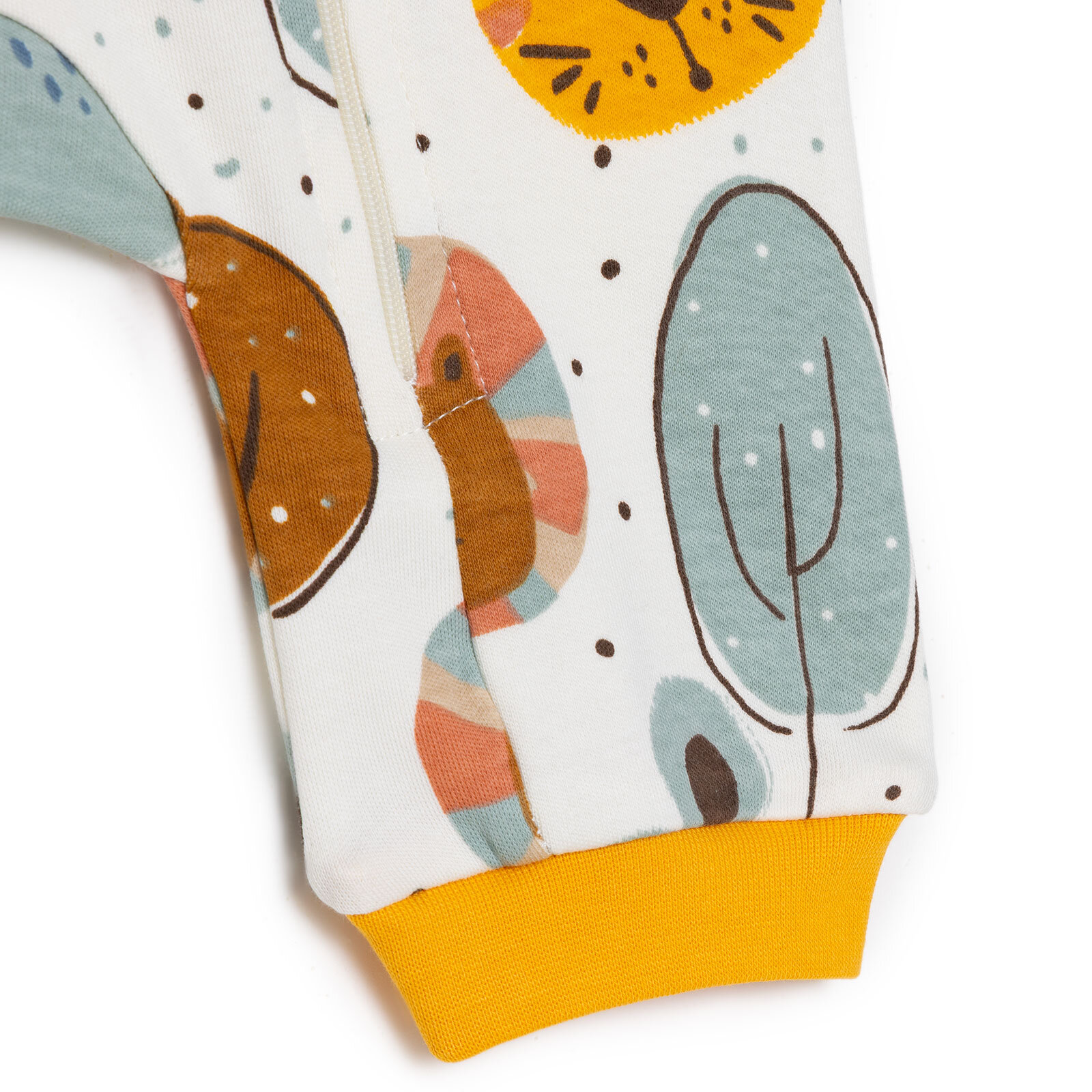 Erkek Bebek Patiksiz Tulum İnterlok Bisiklet Yaka Uzun Kol