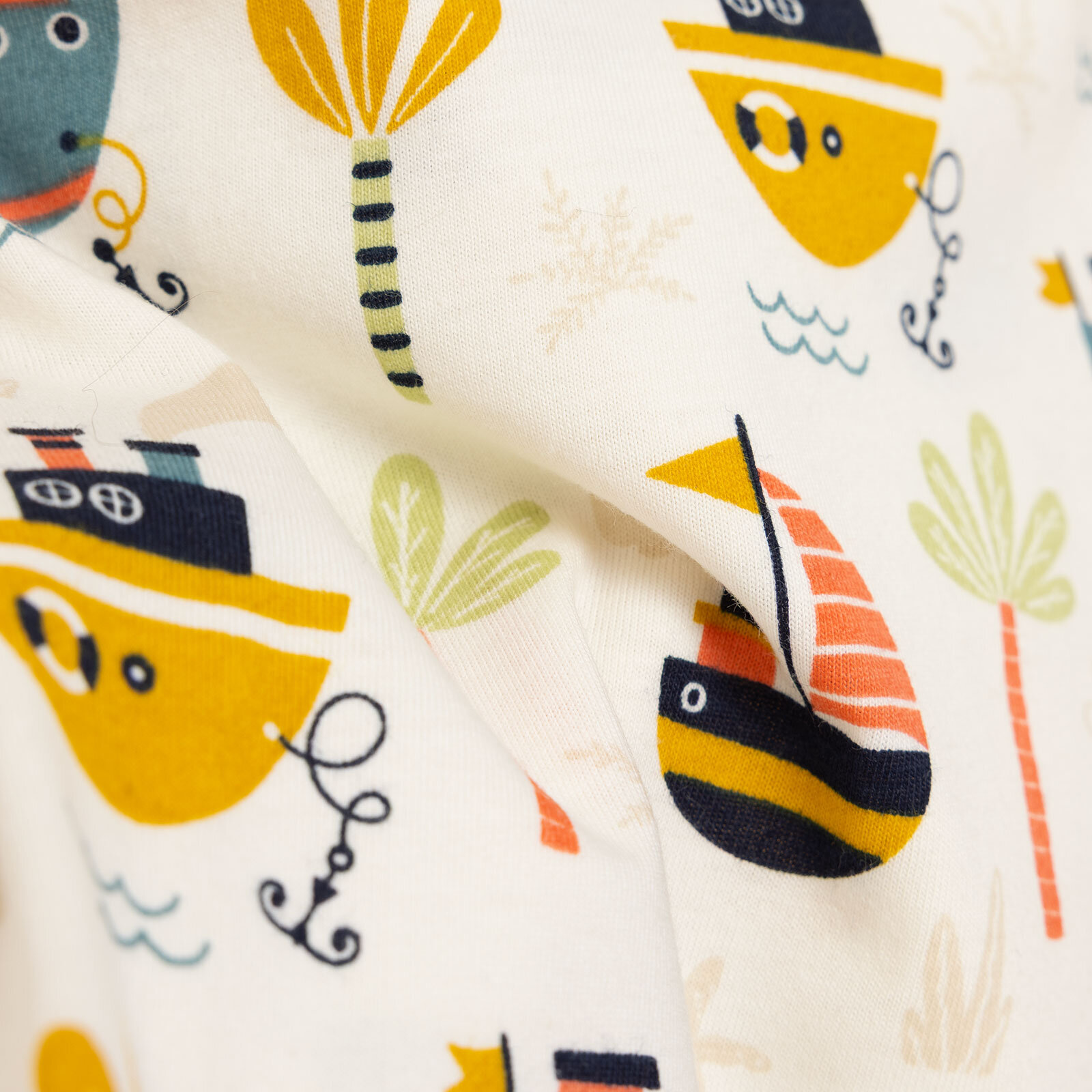 Erkek Bebek Pijama Takım Çıtçıtlı Bisiklet Yaka Kısa Kol