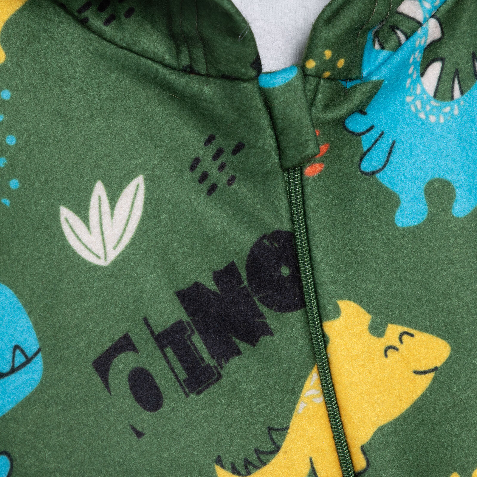 Erkek Bebek Polar Patiksiz Tulum Fermuarlı Uzun Kol Ribanalı Paça