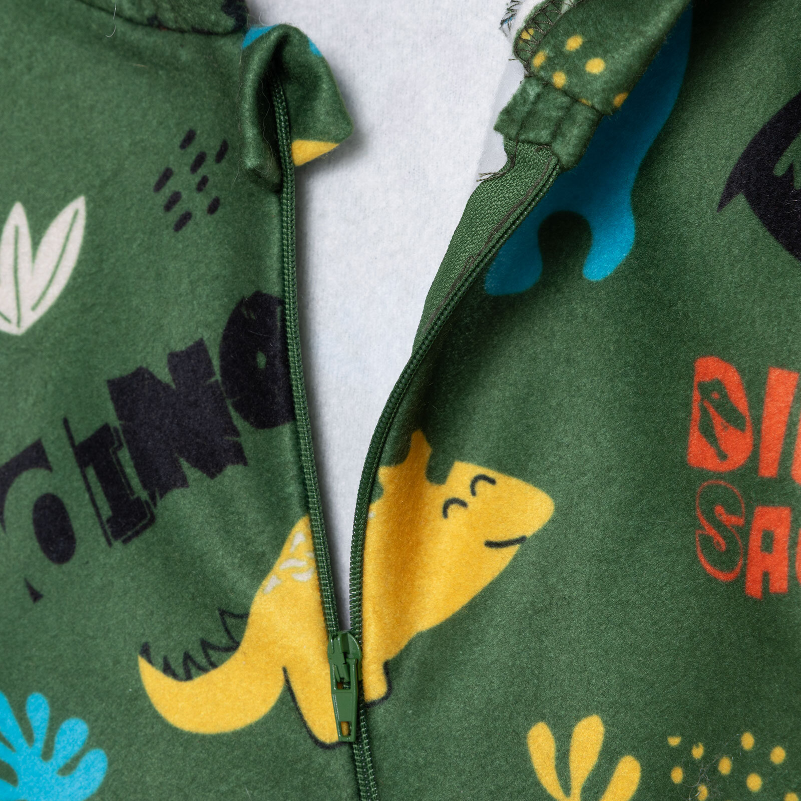 Erkek Bebek Polar Patiksiz Tulum Fermuarlı Uzun Kol Ribanalı Paça