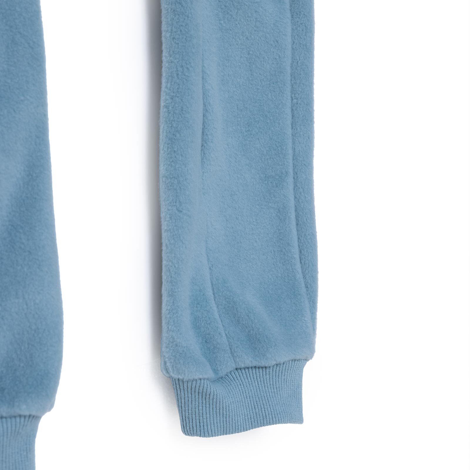 Erkek Bebek Polar Patiksiz Tulum Uzun Kol Ribanalı Paça