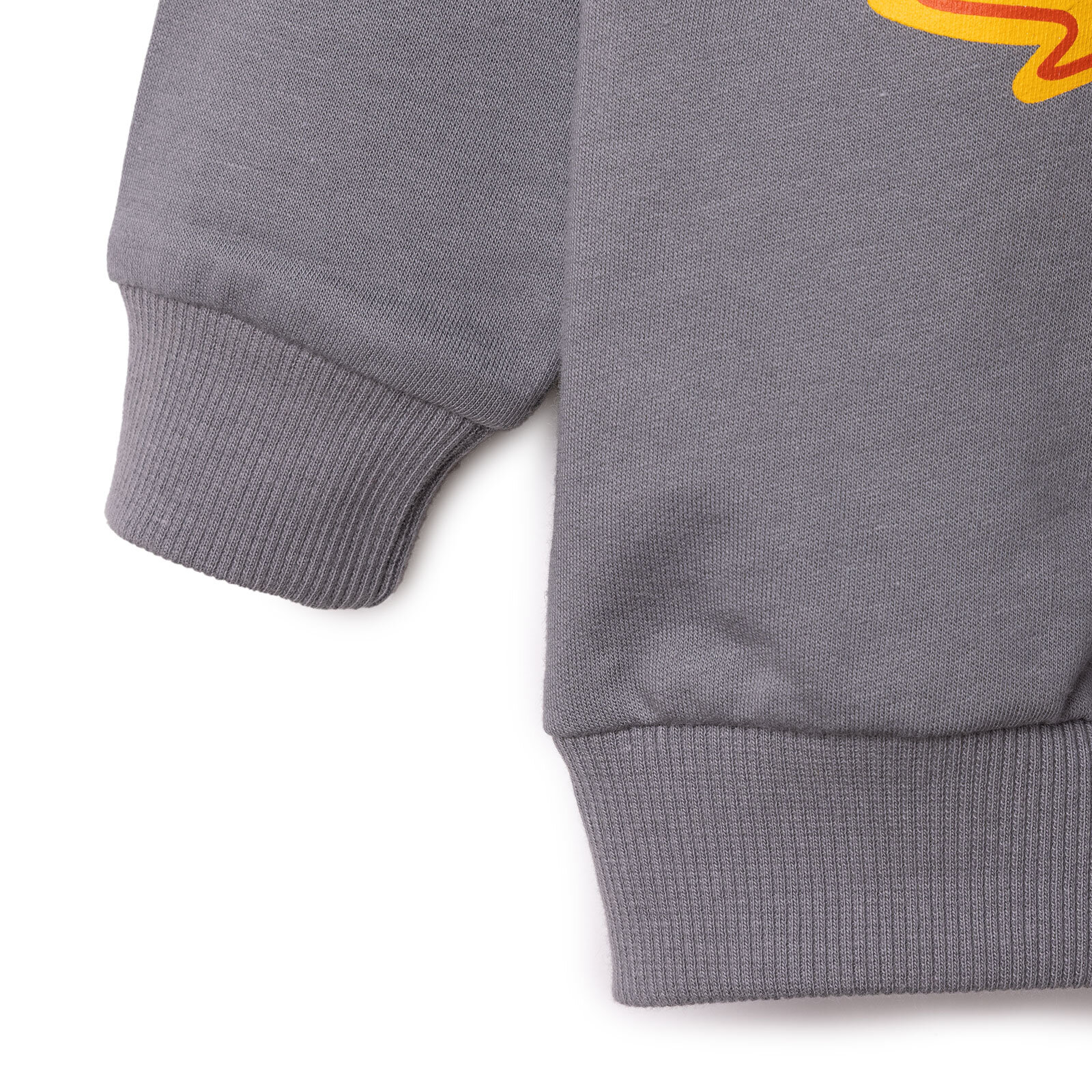 Erkek Bebek Roket Baskılı Sweatshirt Bisiklet Yaka Uzun Kol