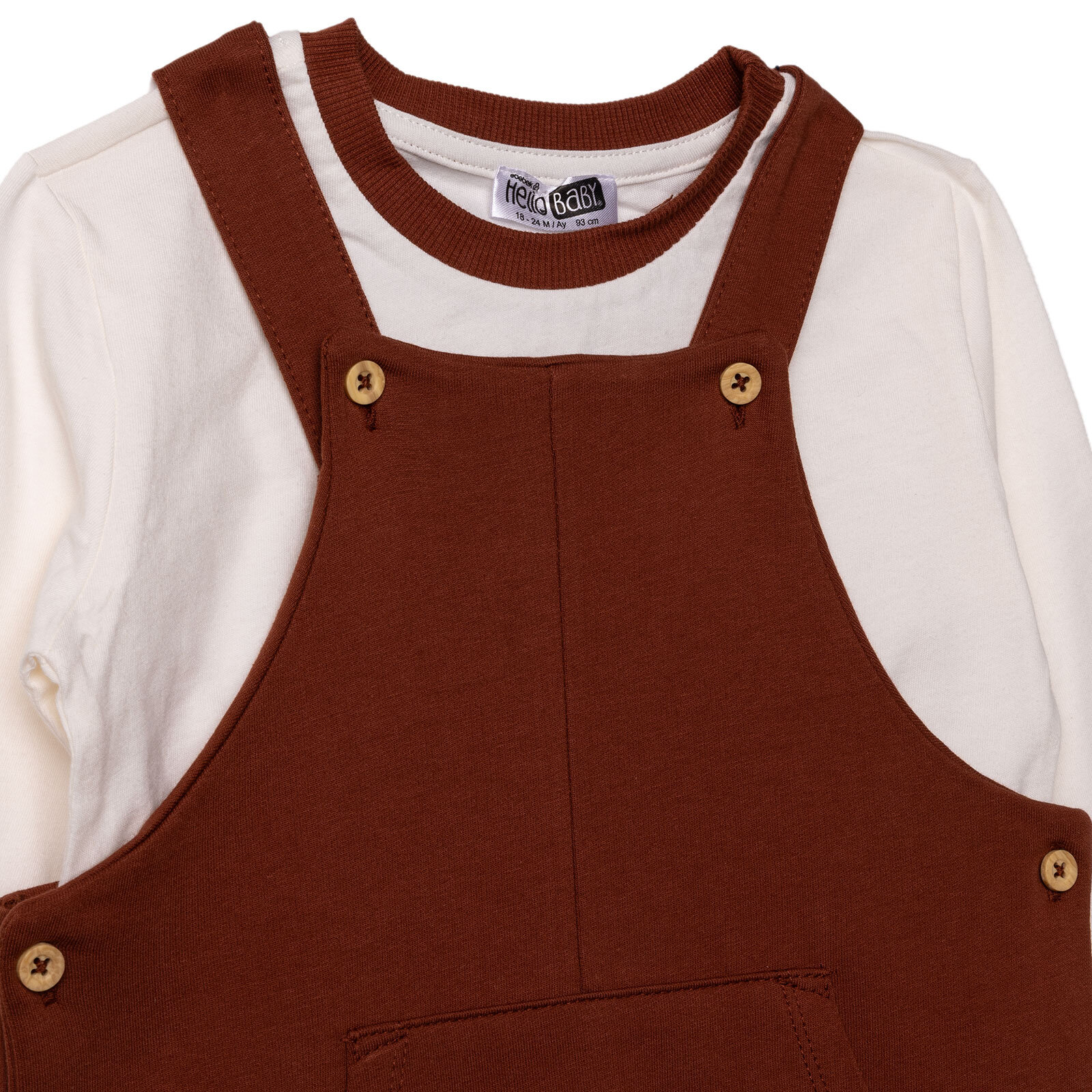 Erkek Bebek Salopet-Sweatshirt İki İplik Bisiklet Yaka Uzun Kol Reçme Paça Erkek Bebek Salopet-Sweatshirt İki İplik Bisiklet Yaka Uzun Kol Reçme Paça