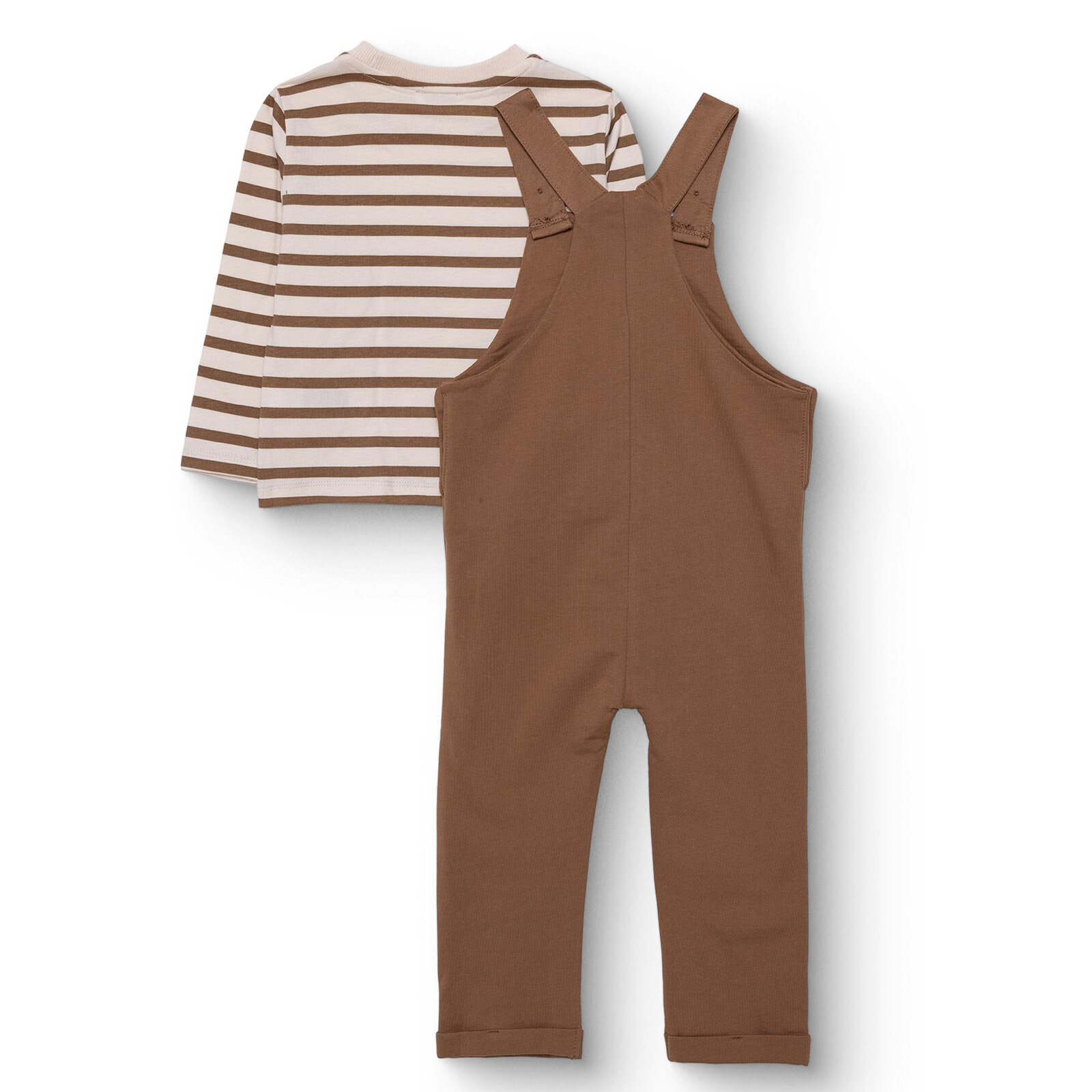 Erkek Bebek Salopet-Sweatshirt İki İplik Bisiklet Yaka Uzun Kol Reçme Paça Erkek Bebek Salopet-Sweatshirt İki İplik Bisiklet Yaka Uzun Kol Reçme Paça