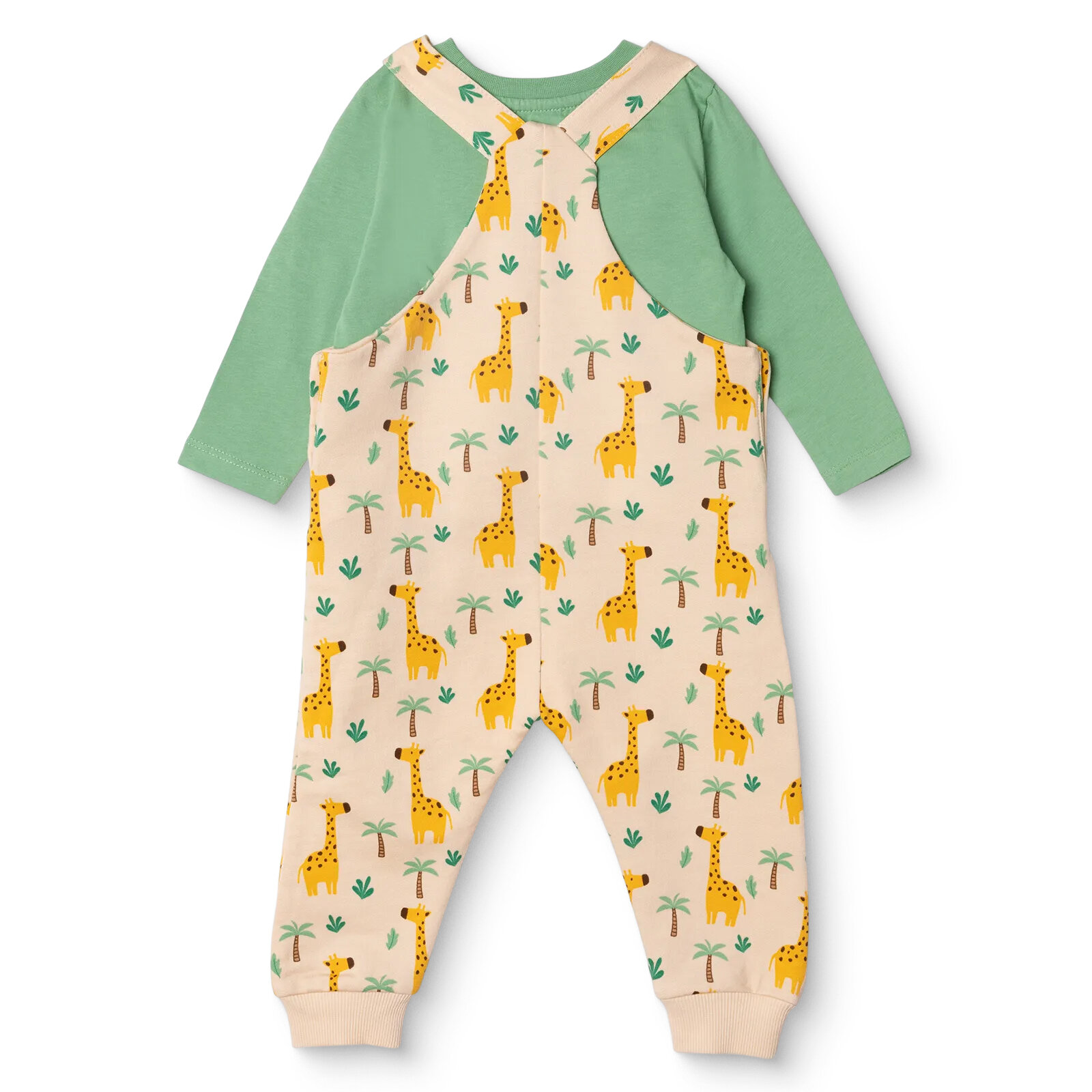 Erkek Bebek Salopet-Tshirt Süprem Bisiklet Yaka Uzun Kol Reçme Paça