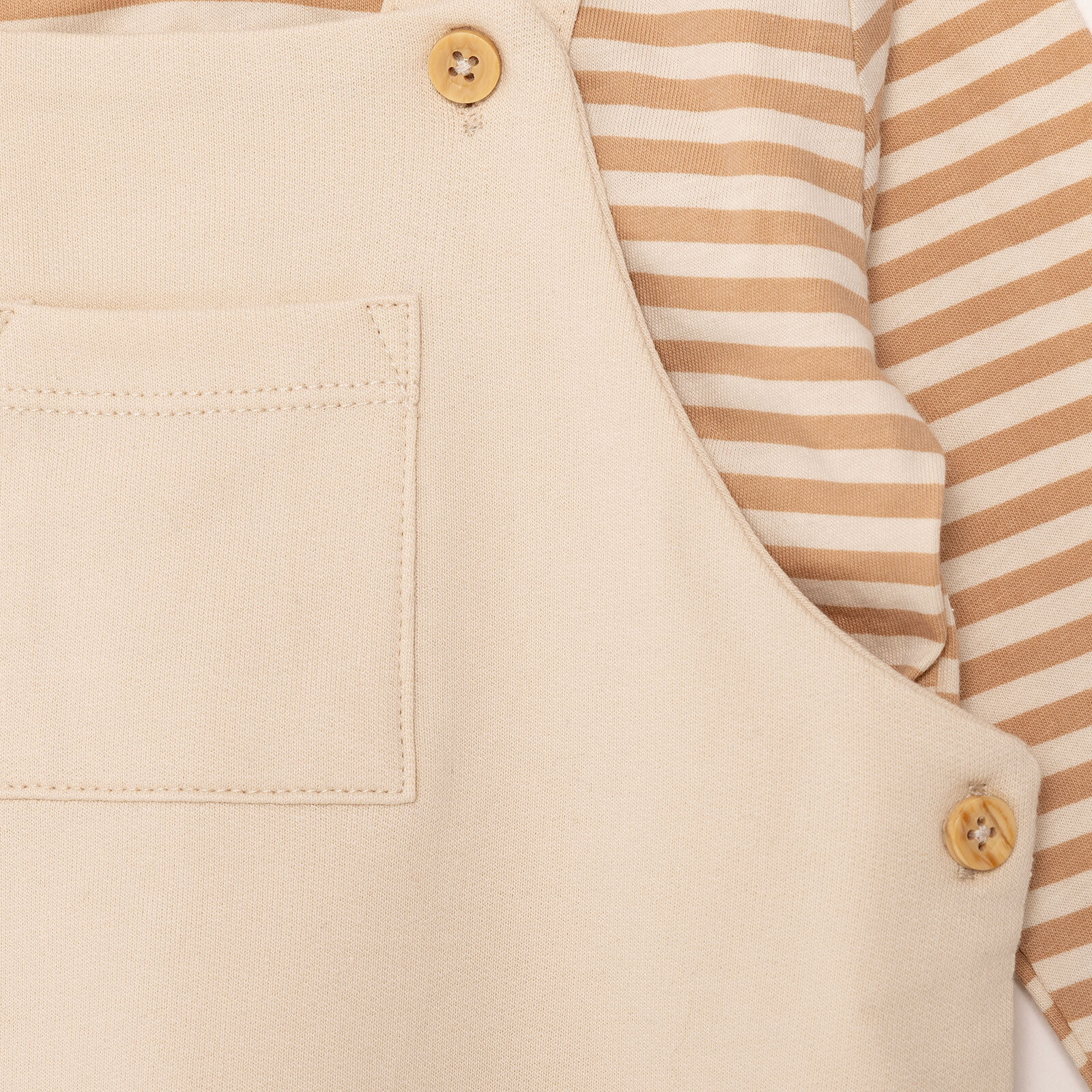 Erkek Bebek Salopet-Tshirt Süprem Bisiklet Yaka Uzun Kol Reçme Paça