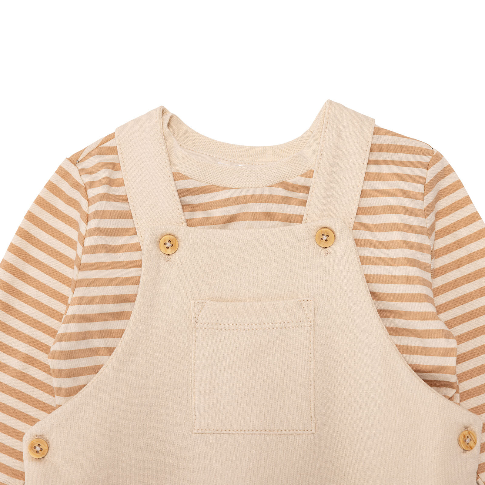 Erkek Bebek Salopet-Tshirt Süprem Bisiklet Yaka Uzun Kol Reçme Paça