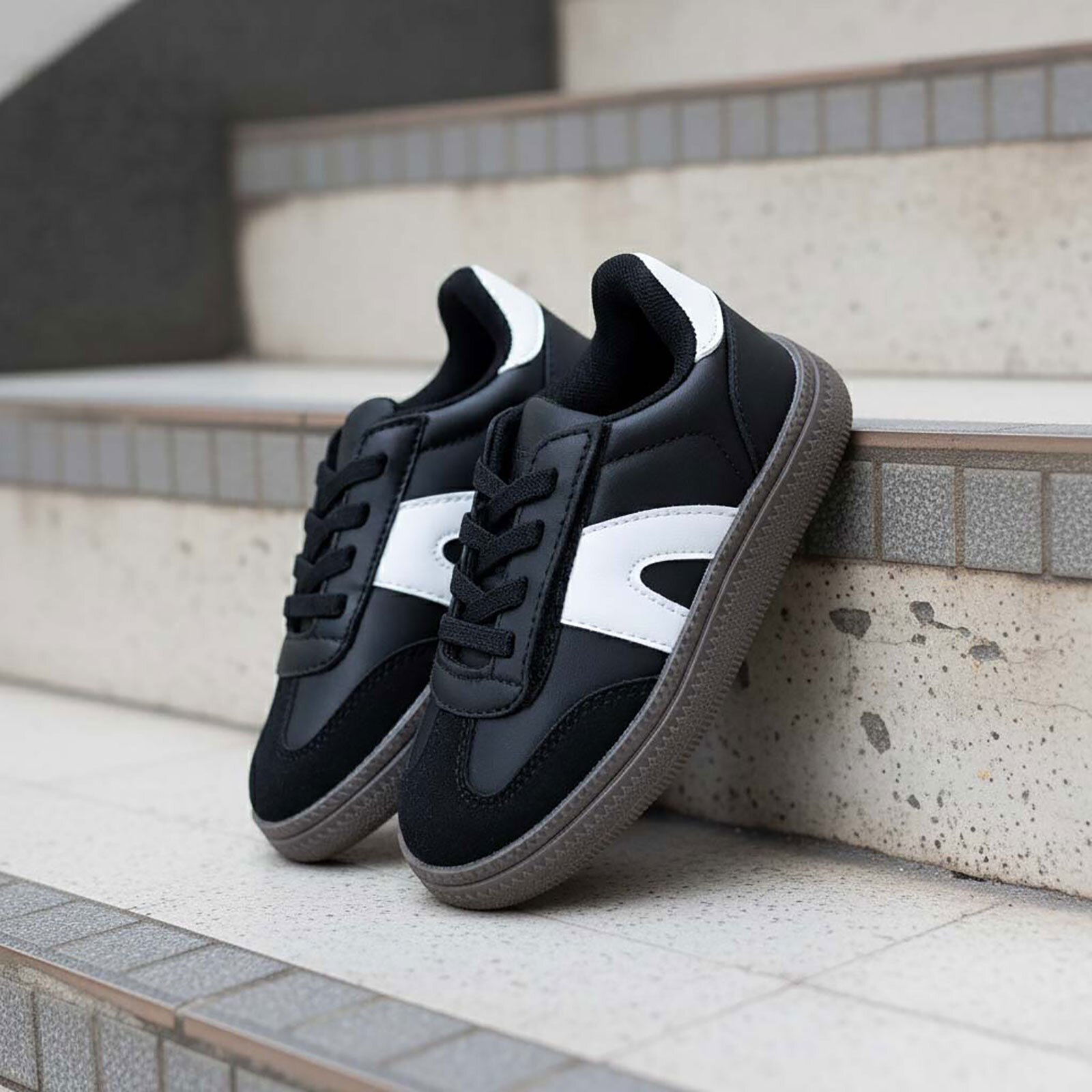 Erkek Bebek Spor Ayakkabı İpli Bağlama