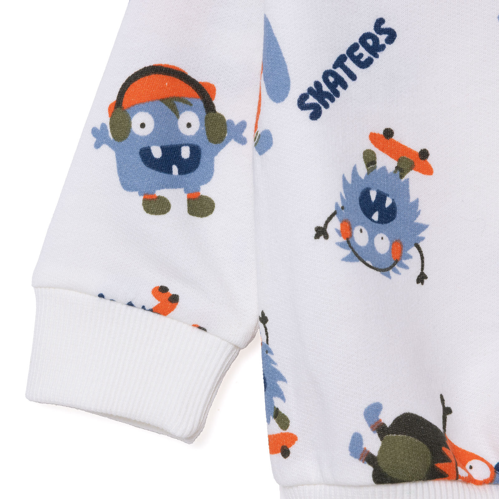 Erkek Bebek Sweatshirt Bisiklet Yaka Uzun Kol