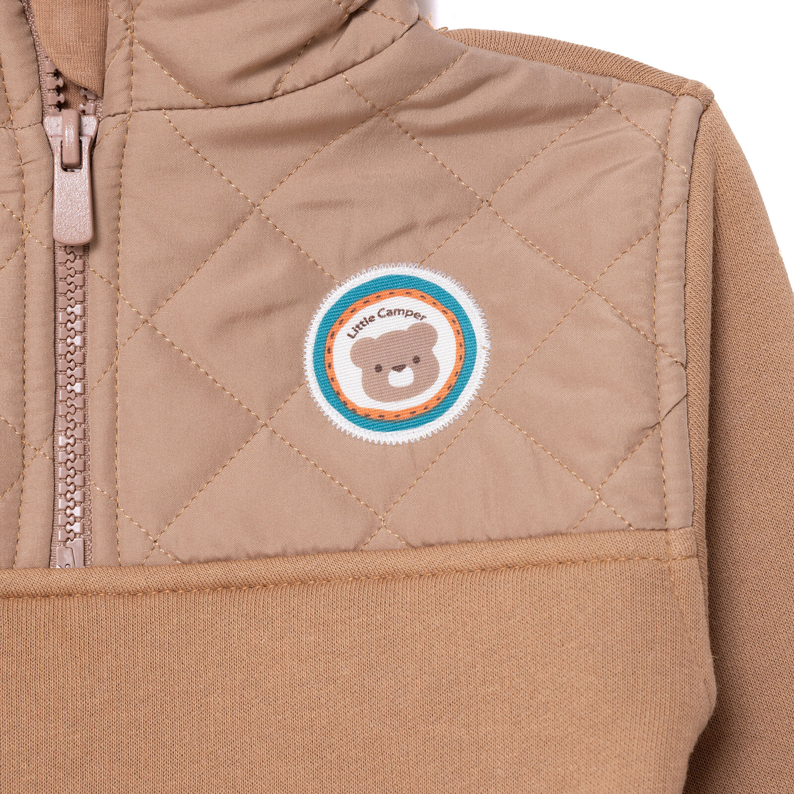 Erkek Bebek Sweatshirt Fermuarlı Camp Life Uzun Kol