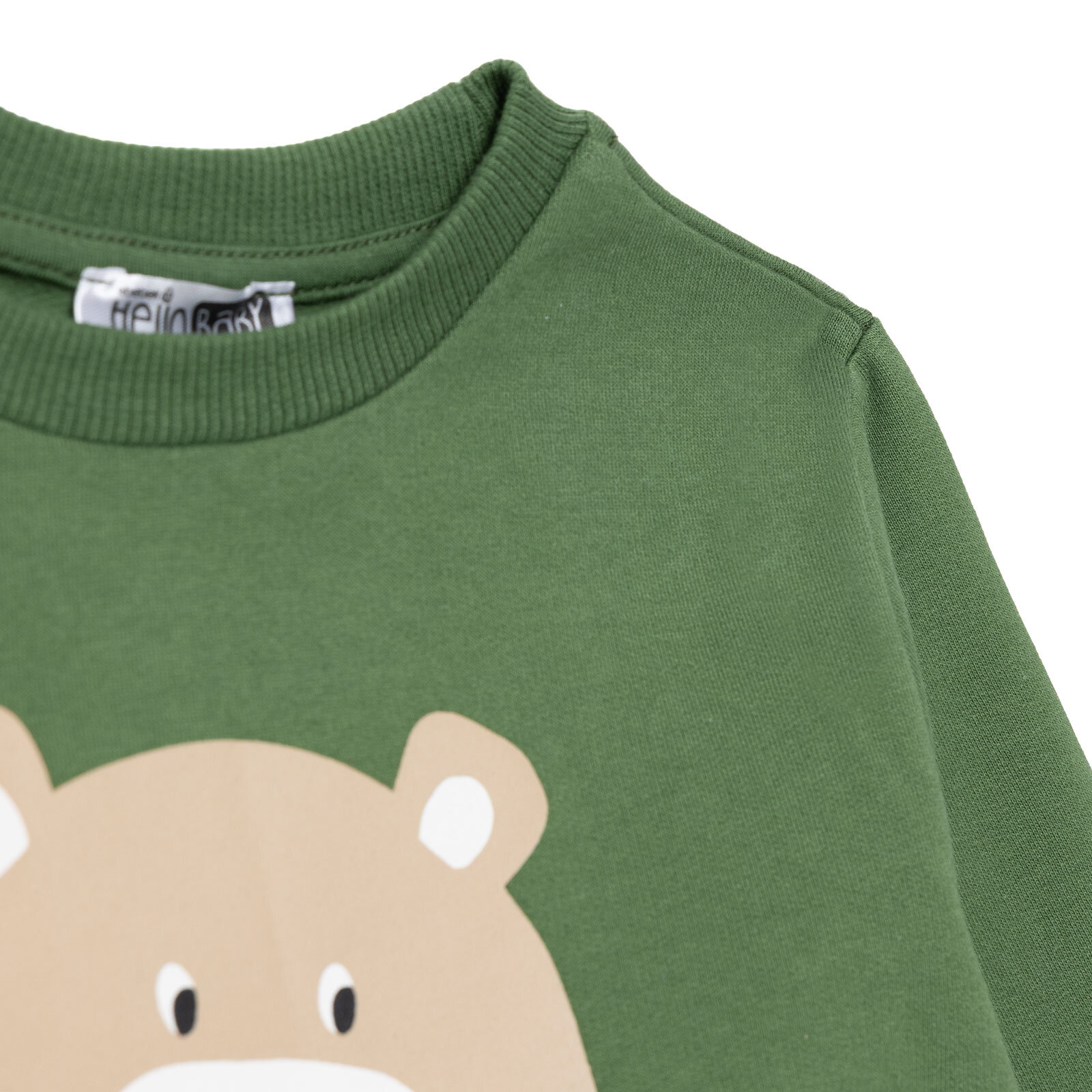 Erkek Bebek Sweatshirt Şardonlu İki İplik Bisiklet Yaka Uzun Kol Erkek Bebek Sweatshirt Şardonlu İki İplik Bisiklet Yaka Uzun Kol