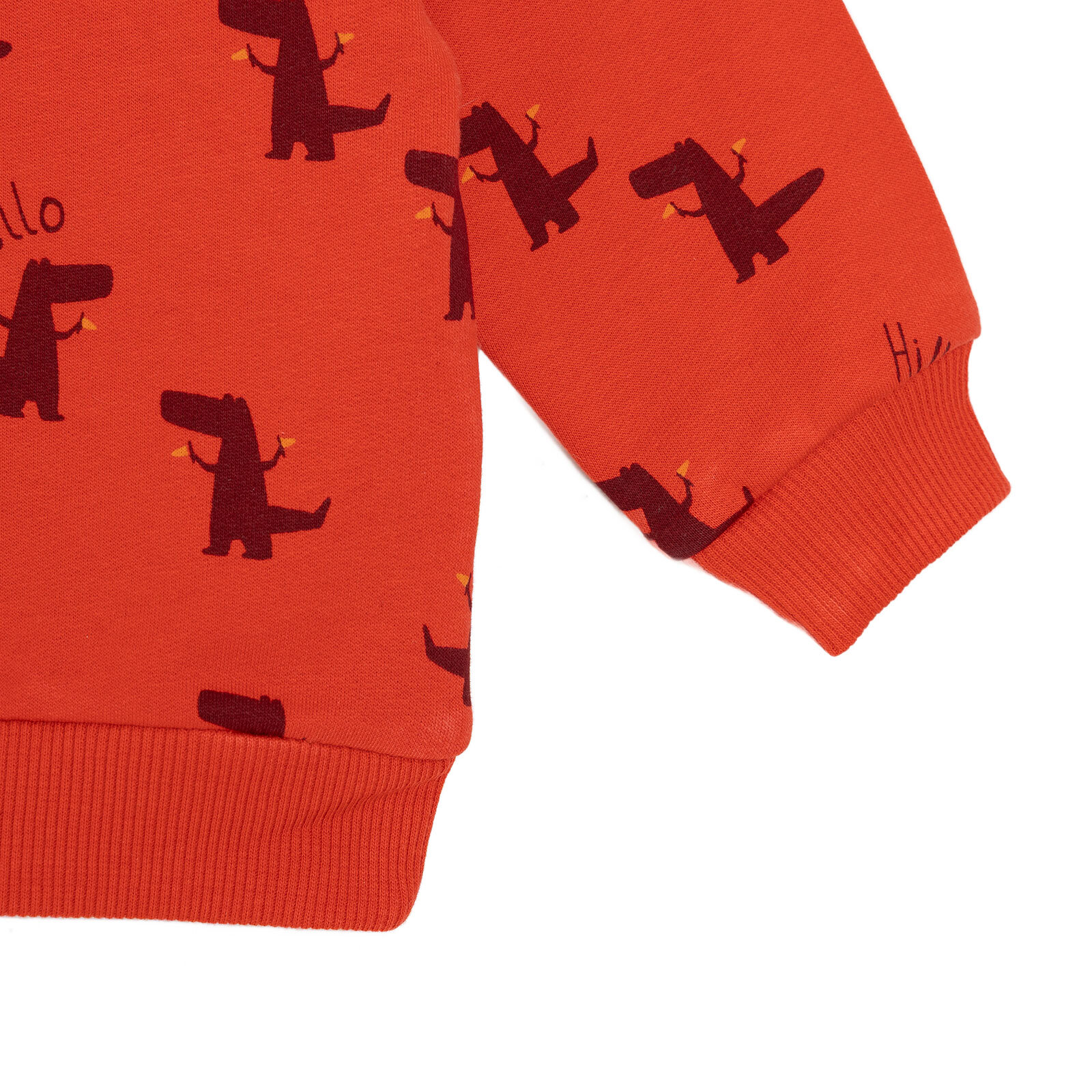 Erkek Bebek Sweatshirt Şardonlu İki İplik Bisiklet Yaka Uzun Kol