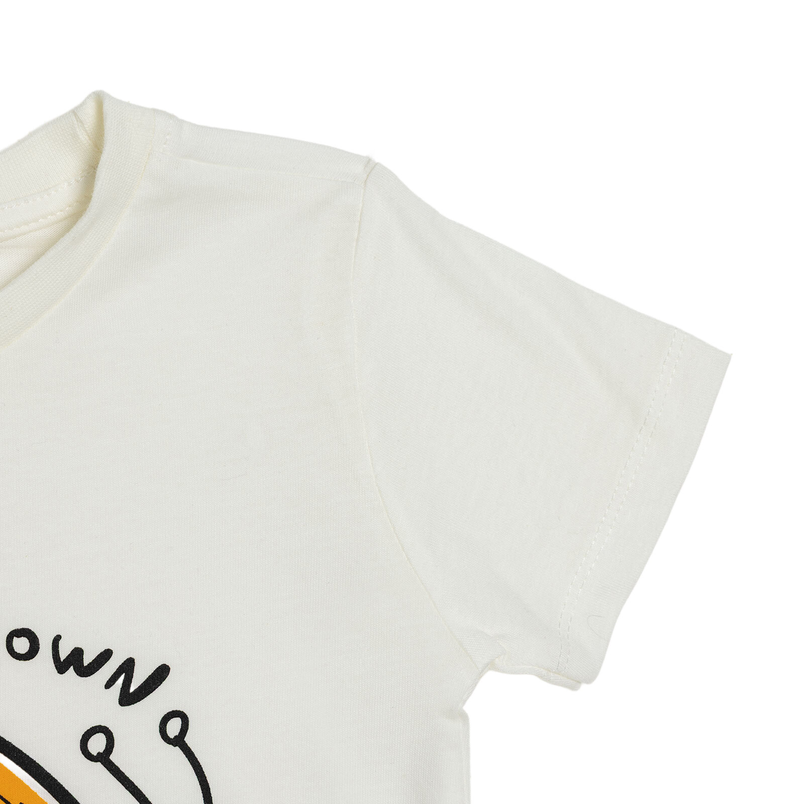 Erkek Bebek Tshirt Bisiklet Yaka Kısa Kol