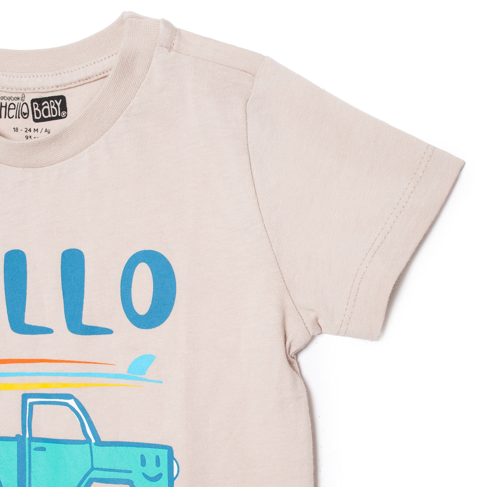 Erkek Bebek Tshirt Bisiklet Yaka Kısa Kol Erkek Bebek Tshirt Bisiklet Yaka Kısa Kol