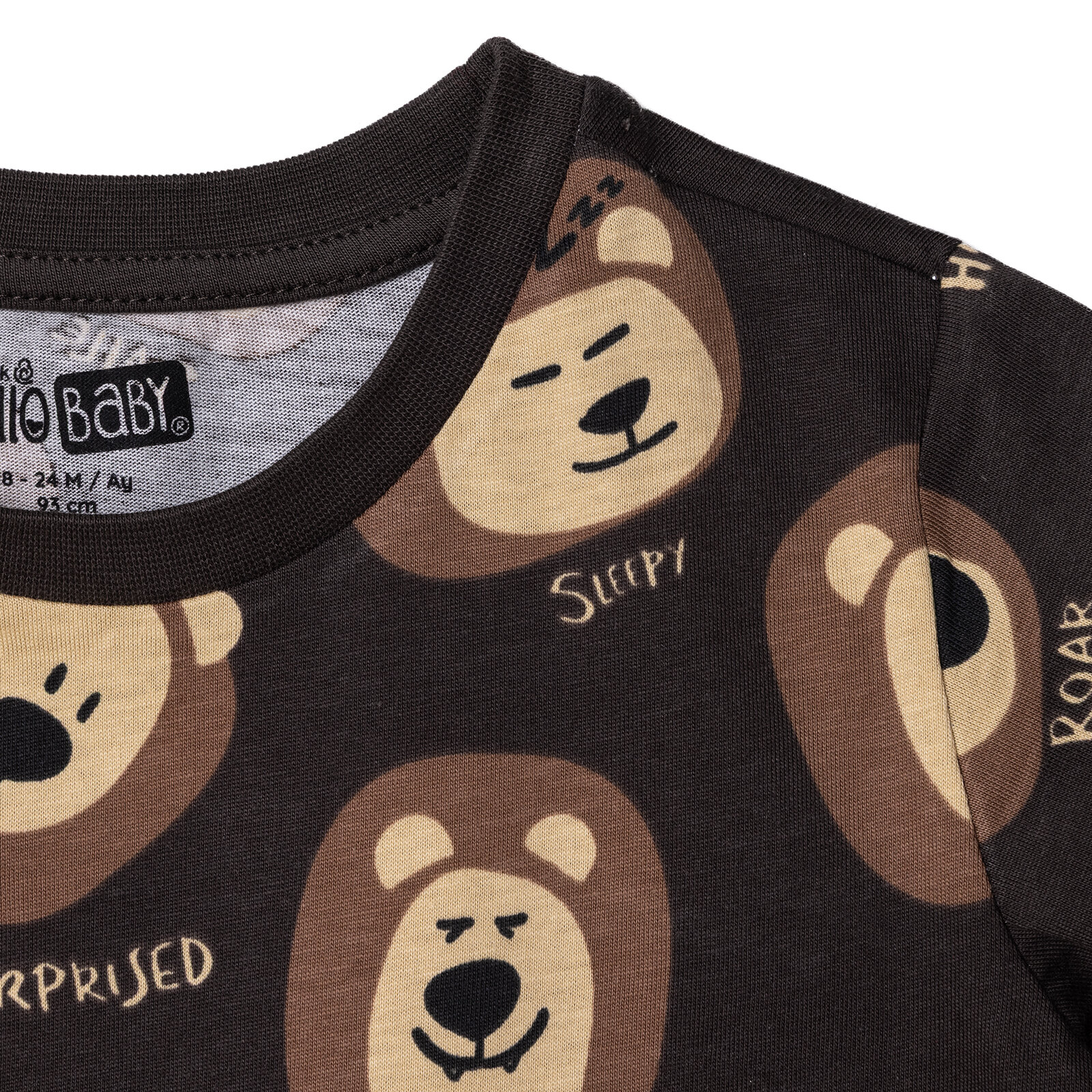 Erkek Bebek Tshirt Bisiklet Yaka Kısa Kol