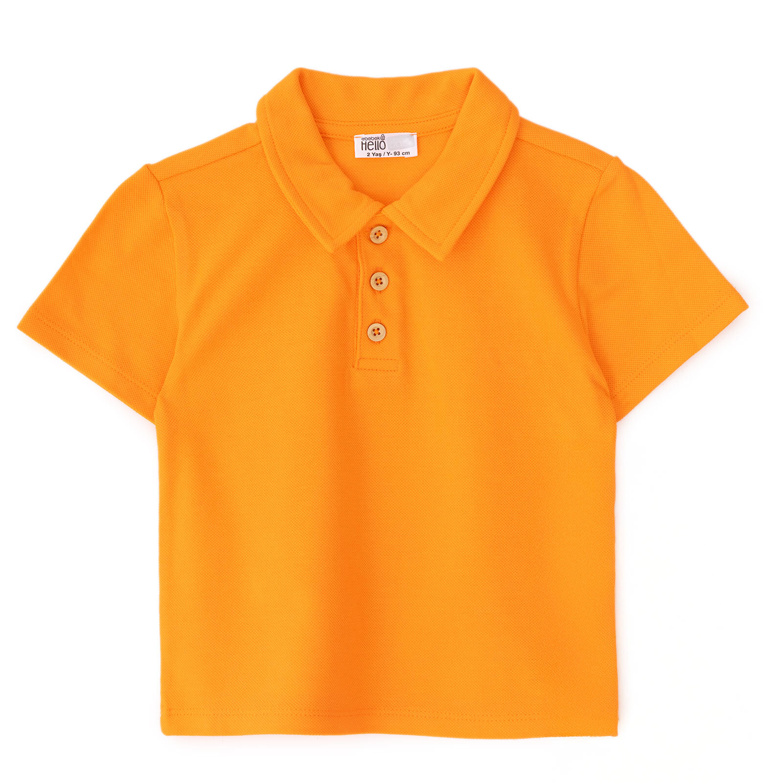 Erkek Bebek Tshirt Düğmeli Bisiklet Yaka Kısa Kol Erkek Bebek Tshirt Düğmeli Bisiklet Yaka Kısa Kol