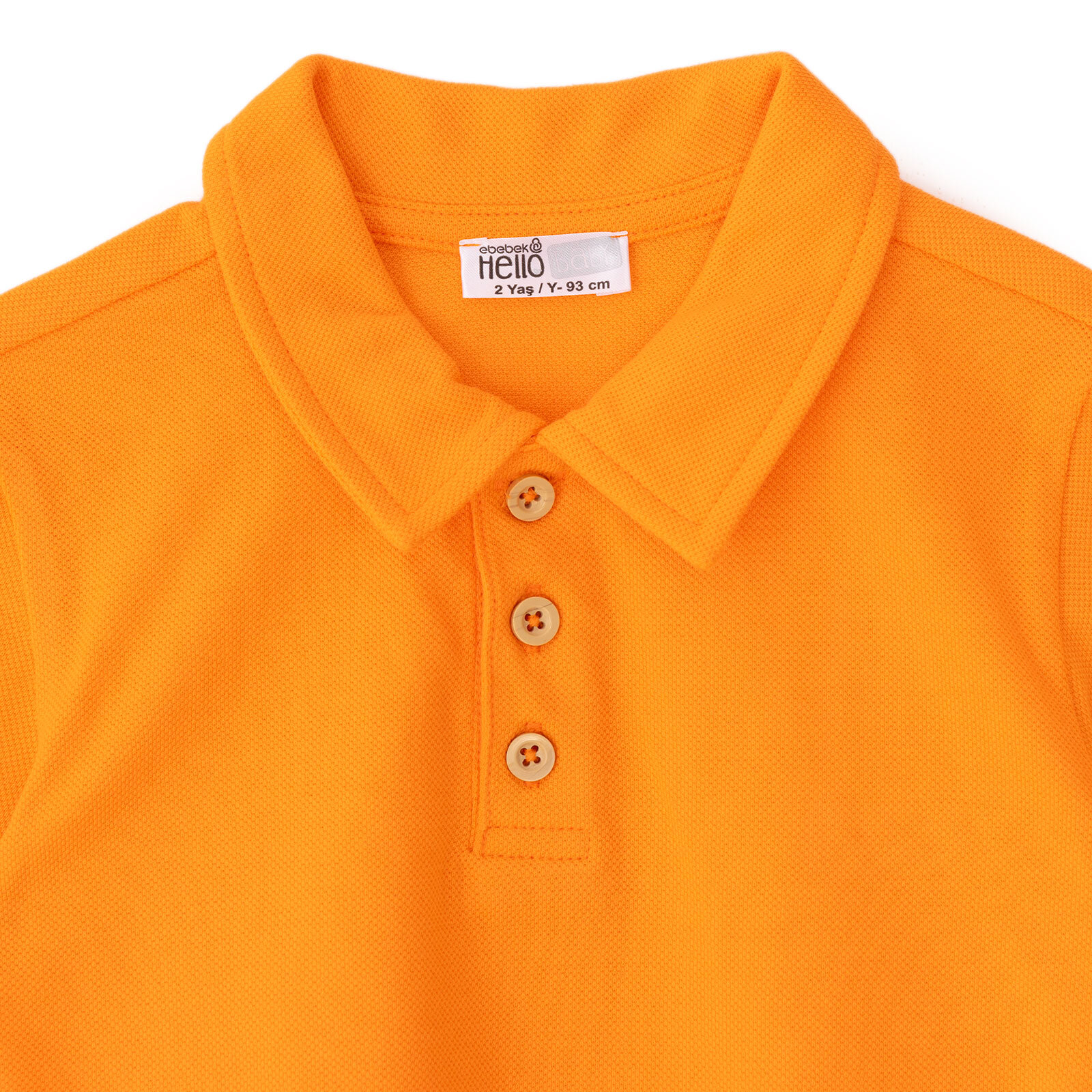 Erkek Bebek Tshirt Düğmeli Bisiklet Yaka Kısa Kol Erkek Bebek Tshirt Düğmeli Bisiklet Yaka Kısa Kol