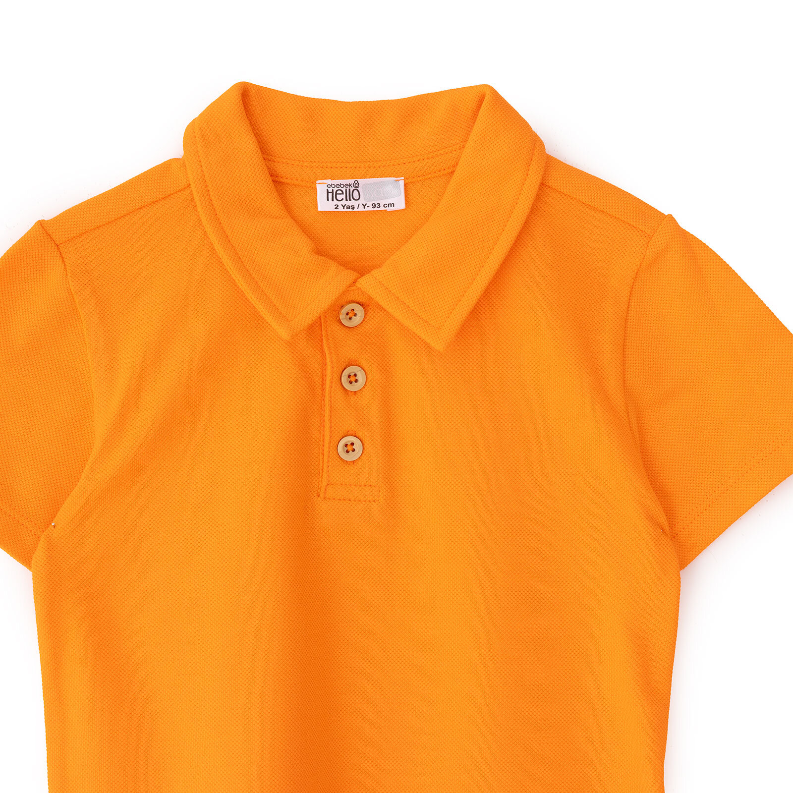 Erkek Bebek Tshirt Düğmeli Bisiklet Yaka Kısa Kol Erkek Bebek Tshirt Düğmeli Bisiklet Yaka Kısa Kol