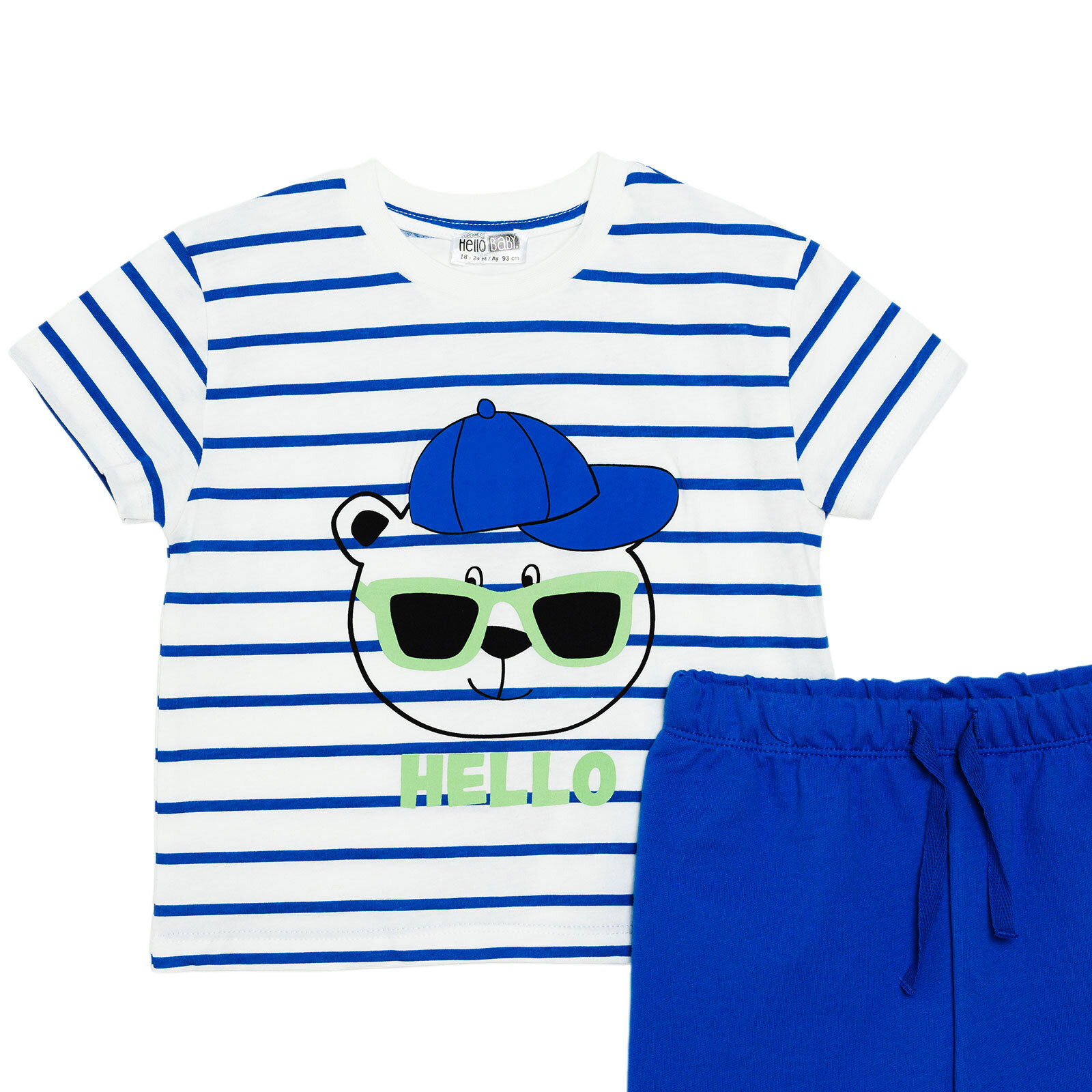 Erkek Bebek Tshirt-Şort Bisiklet Yaka Kısa Kol Reçme Paça Erkek Bebek Tshirt-Şort Bisiklet Yaka Kısa Kol Reçme Paça