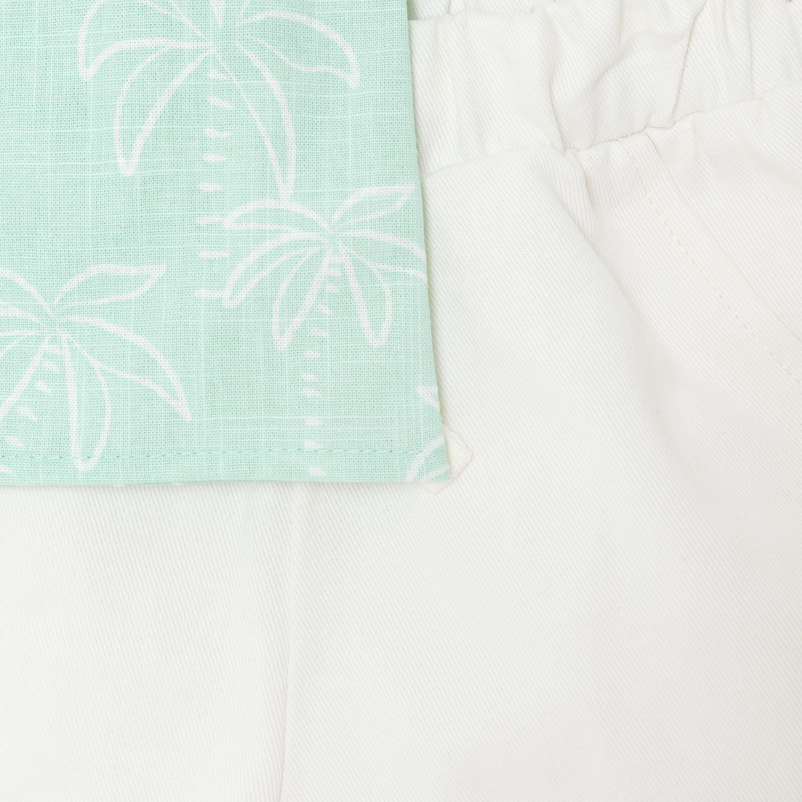 Erkek Bebek Tshirt-Şort Poplin Hakim Yaka Kısa Kol Duble Paça