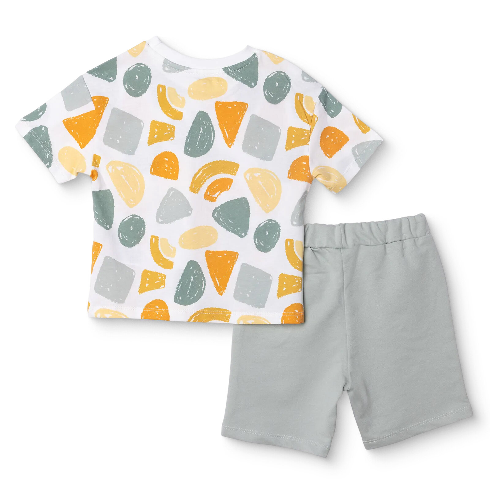 Erkek Bebek Tshirt-Şort Süprem Bisiklet Yaka Kısa Kol Reçme Paça