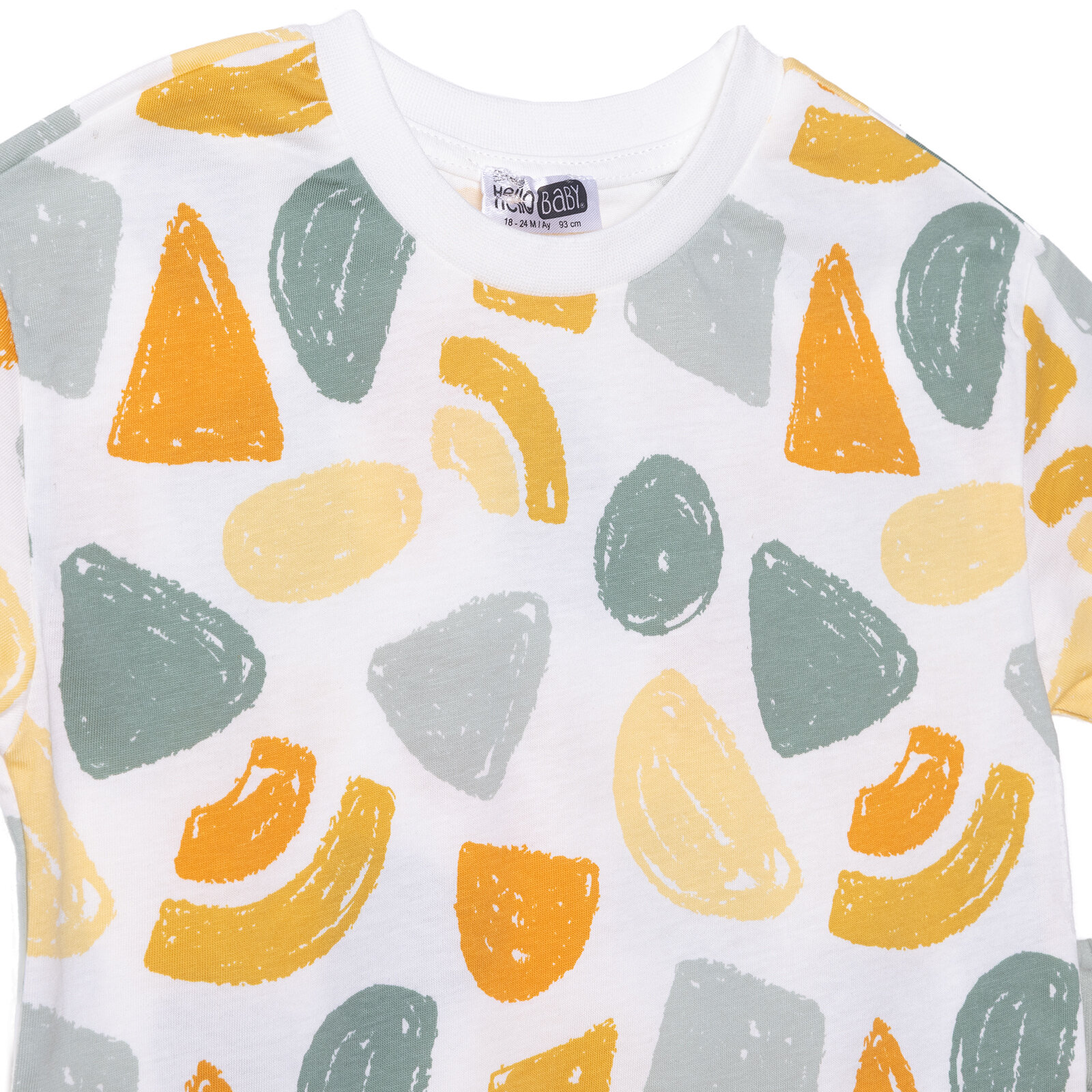 Erkek Bebek Tshirt-Şort Süprem Bisiklet Yaka Kısa Kol Reçme Paça