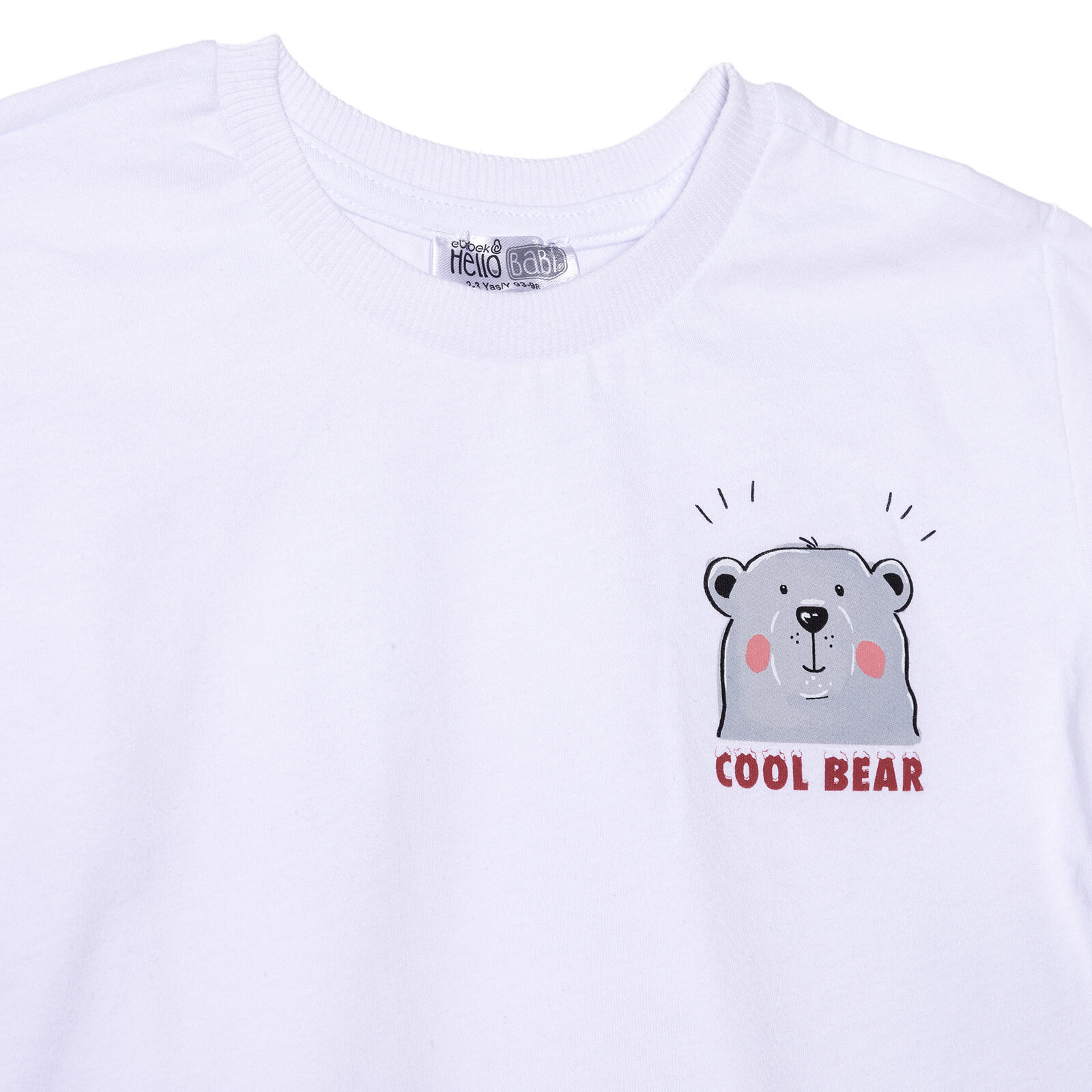 Erkek Bebek Tshirt-Şort Süprem Bisiklet Yaka Kısa Kol Reçme Paça