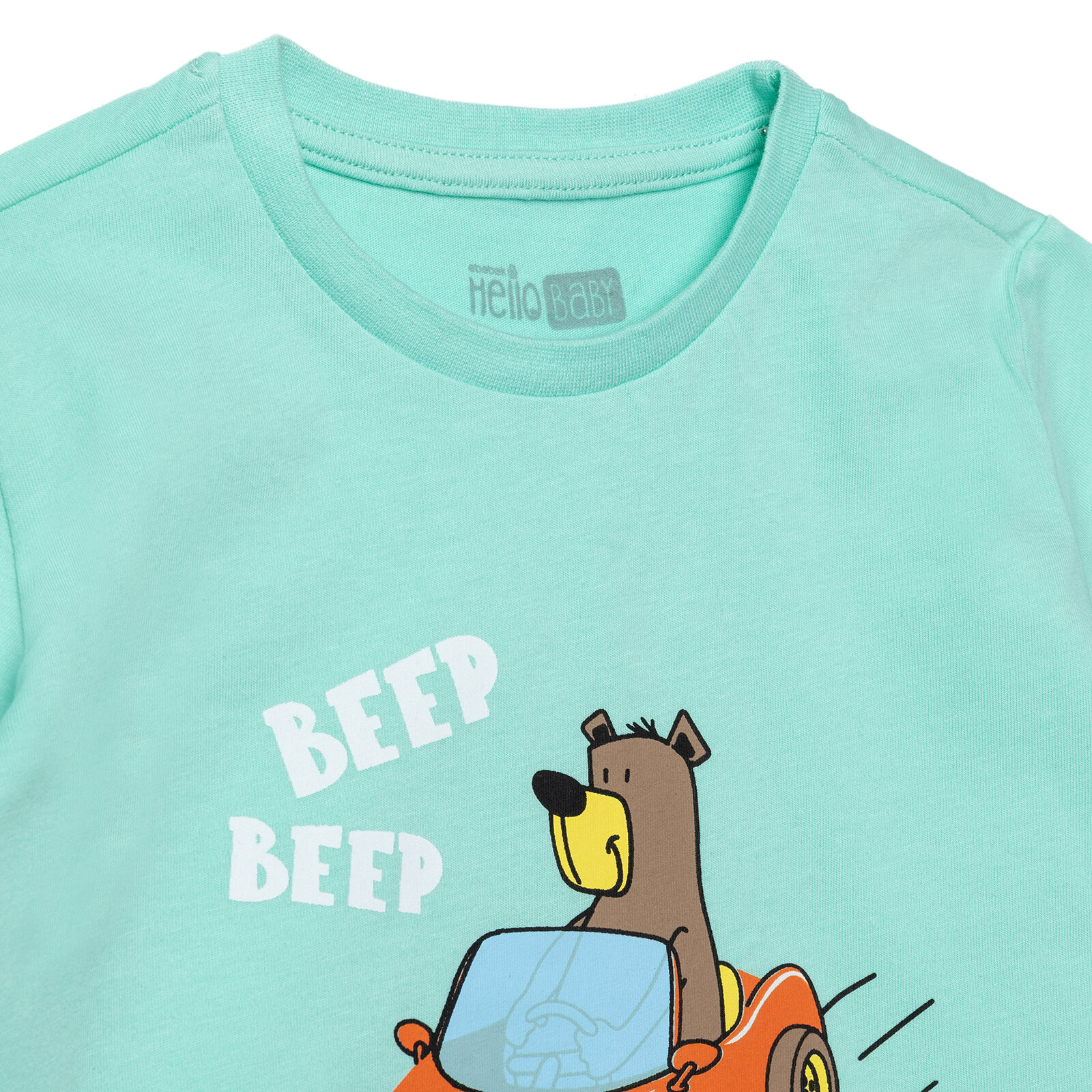 Erkek Bebek Tshirt Süprem Bisiklet Yaka Kısa Kol