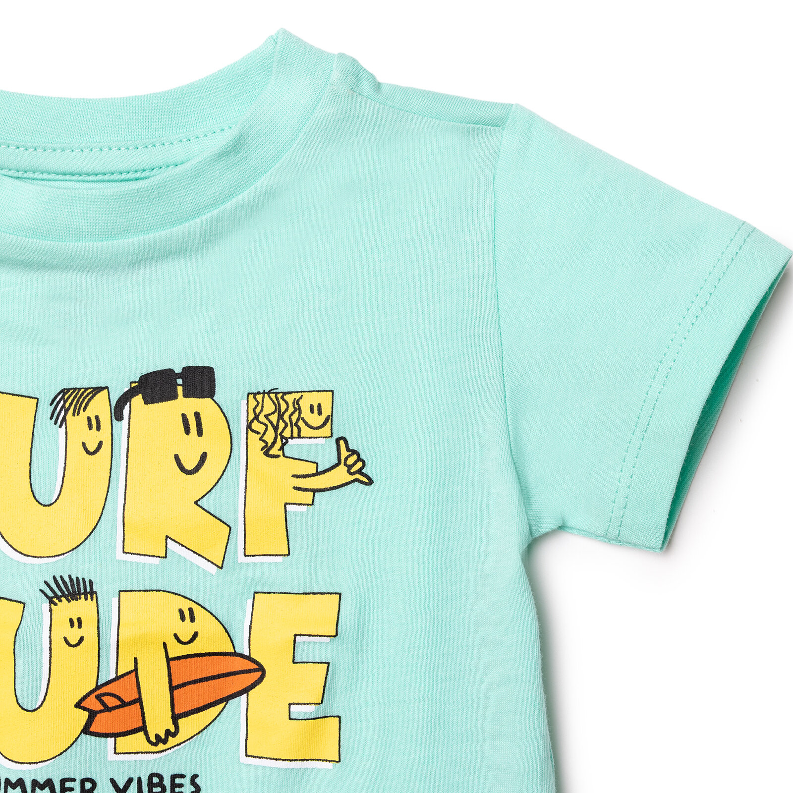 Erkek Bebek Tshirt Süprem Bisiklet Yaka Kısa Kol