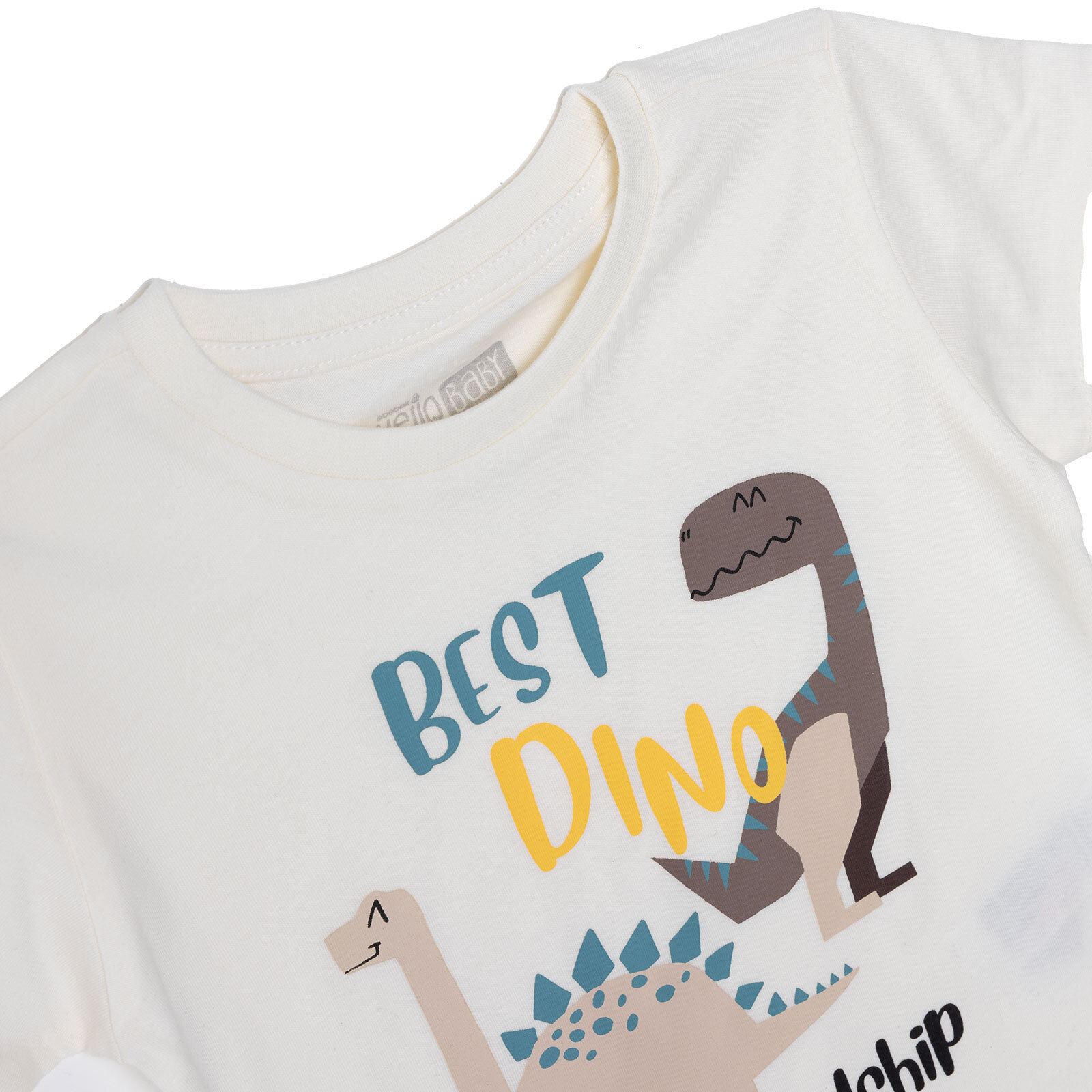 Erkek Bebek Tshirt Süprem Bisiklet Yaka Kısa Kol