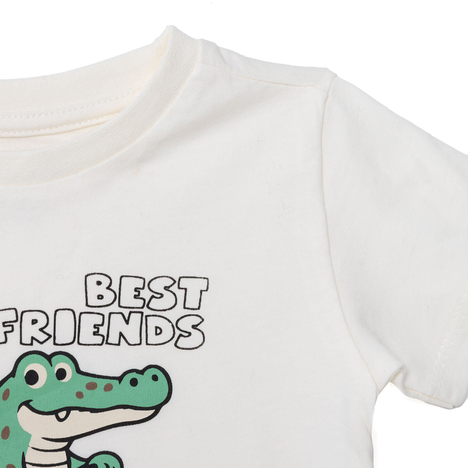 Erkek Bebek Tshirt Süprem Bisiklet Yaka Kısa Kol