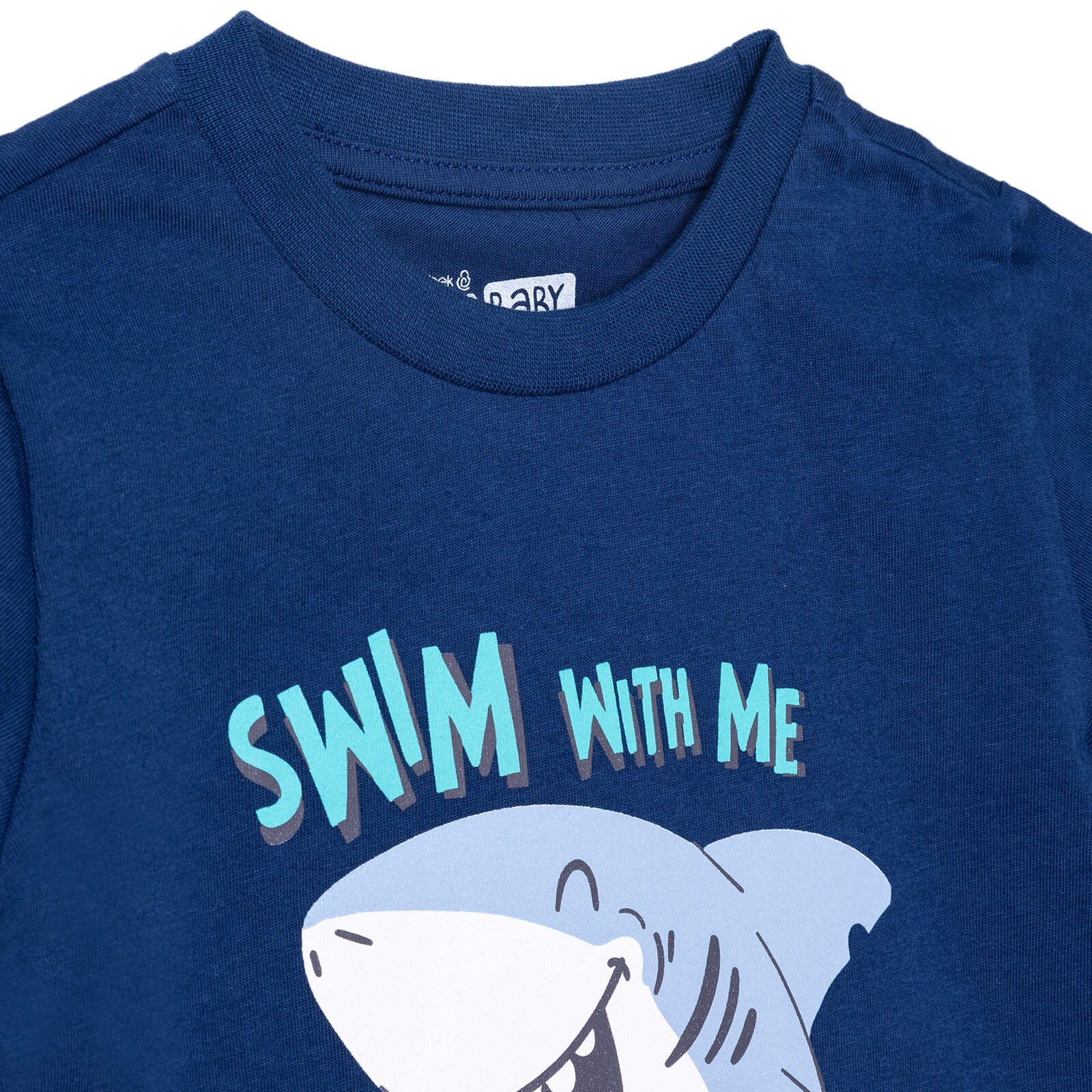 Erkek Bebek Tshirt Süprem Bisiklet Yaka Kısa Kol