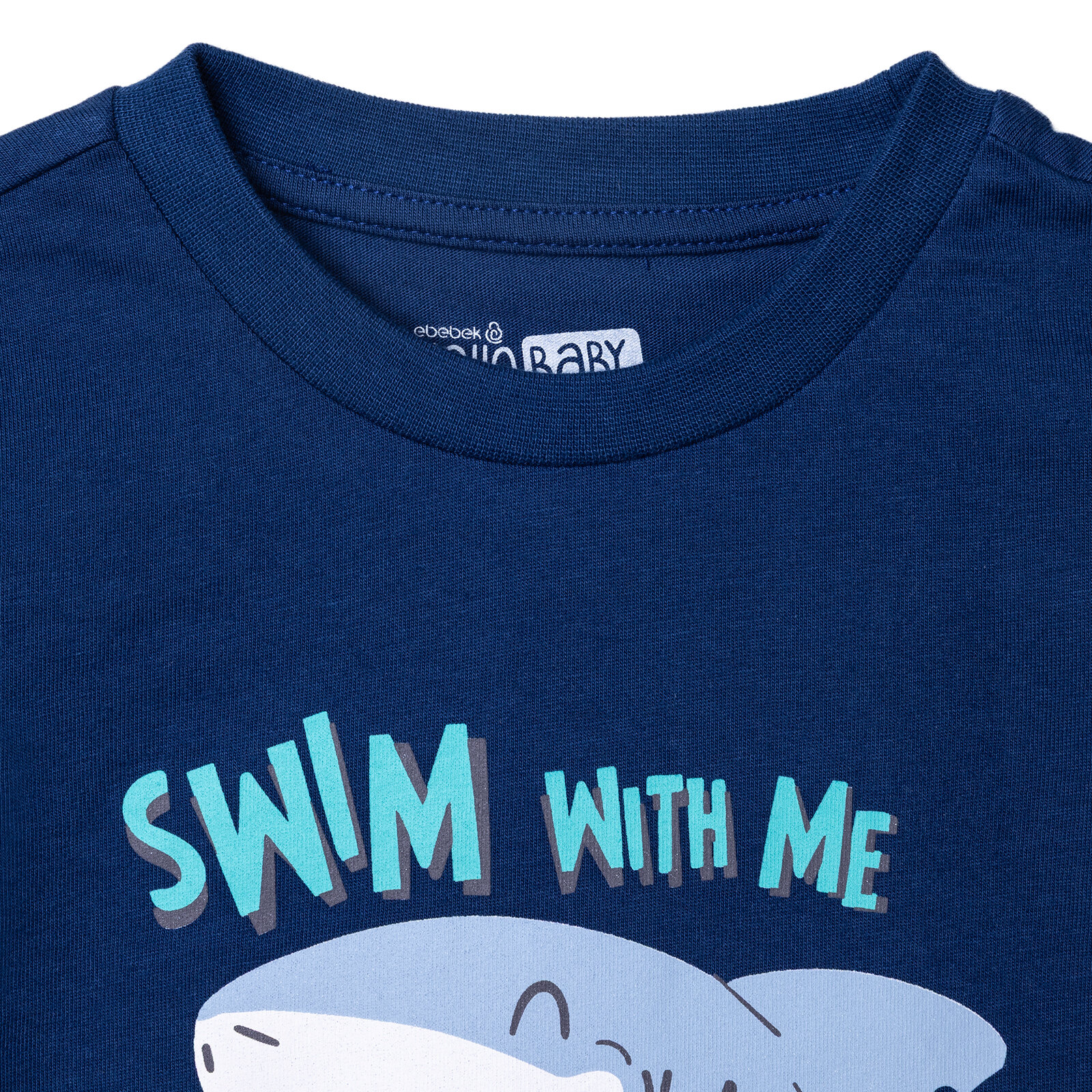 Erkek Bebek Tshirt Süprem Bisiklet Yaka Kısa Kol