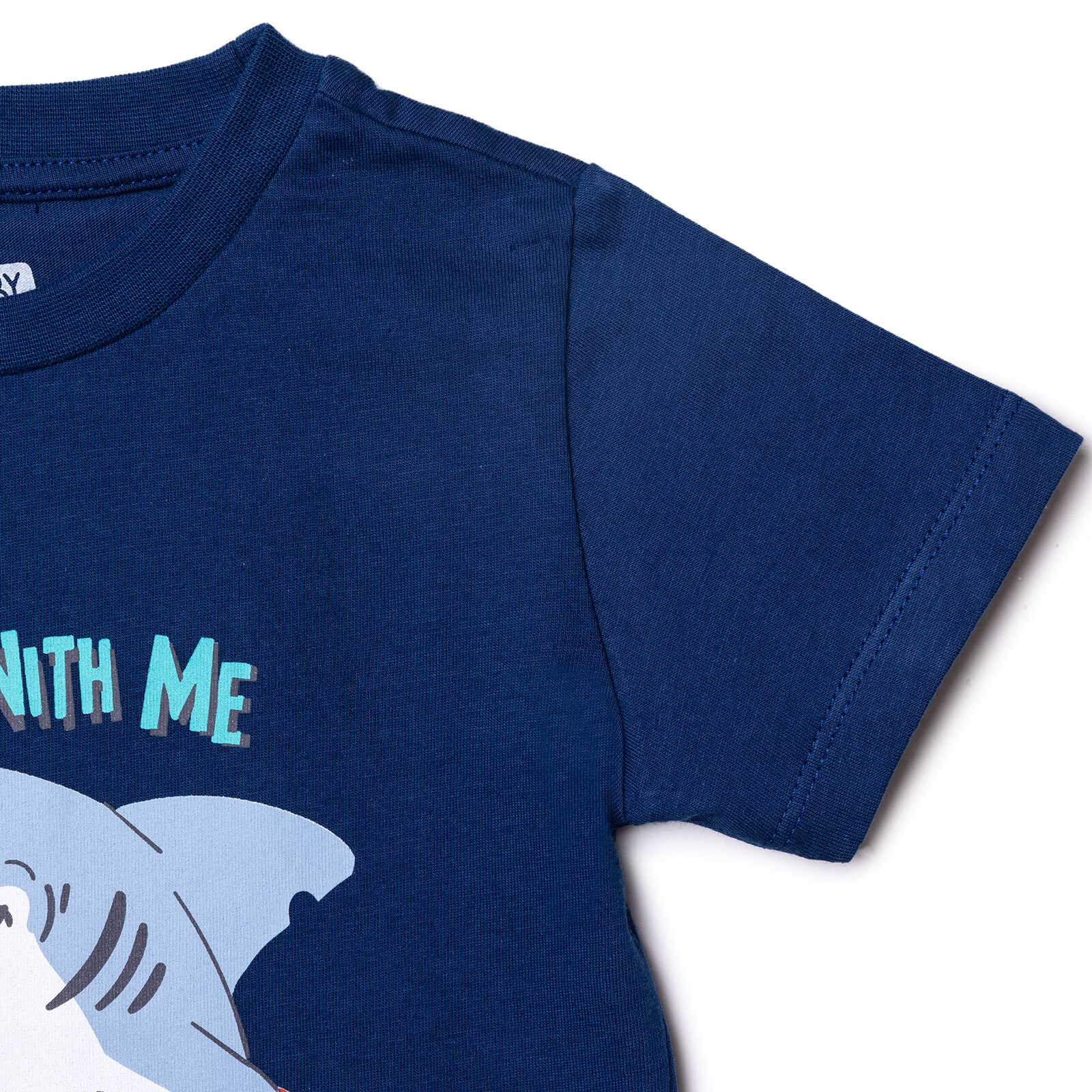 Erkek Bebek Tshirt Süprem Bisiklet Yaka Kısa Kol