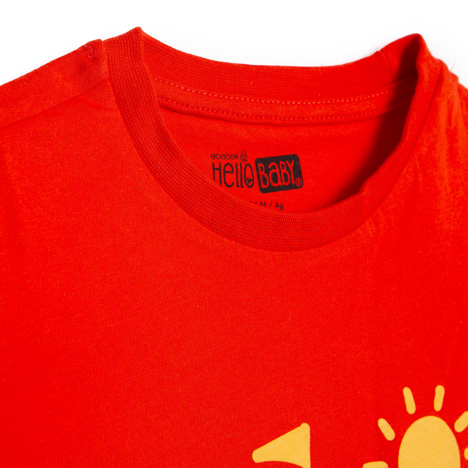 Erkek Bebek Tshirt Süprem Bisiklet Yaka Kısa Kol