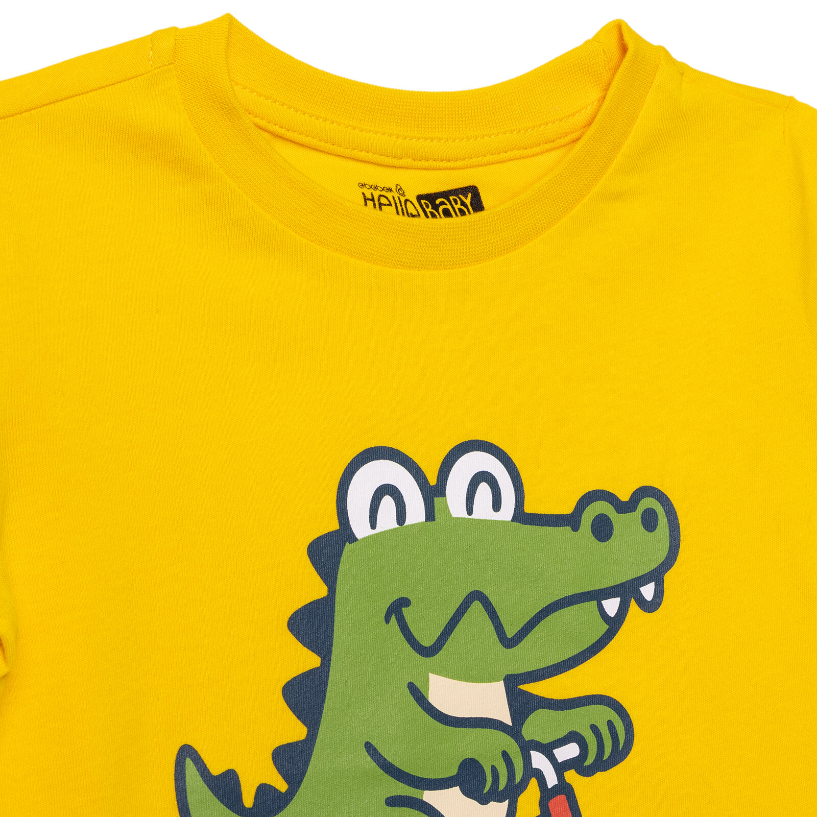 Erkek Bebek Tshirt Süprem Bisiklet Yaka Kısa Kol