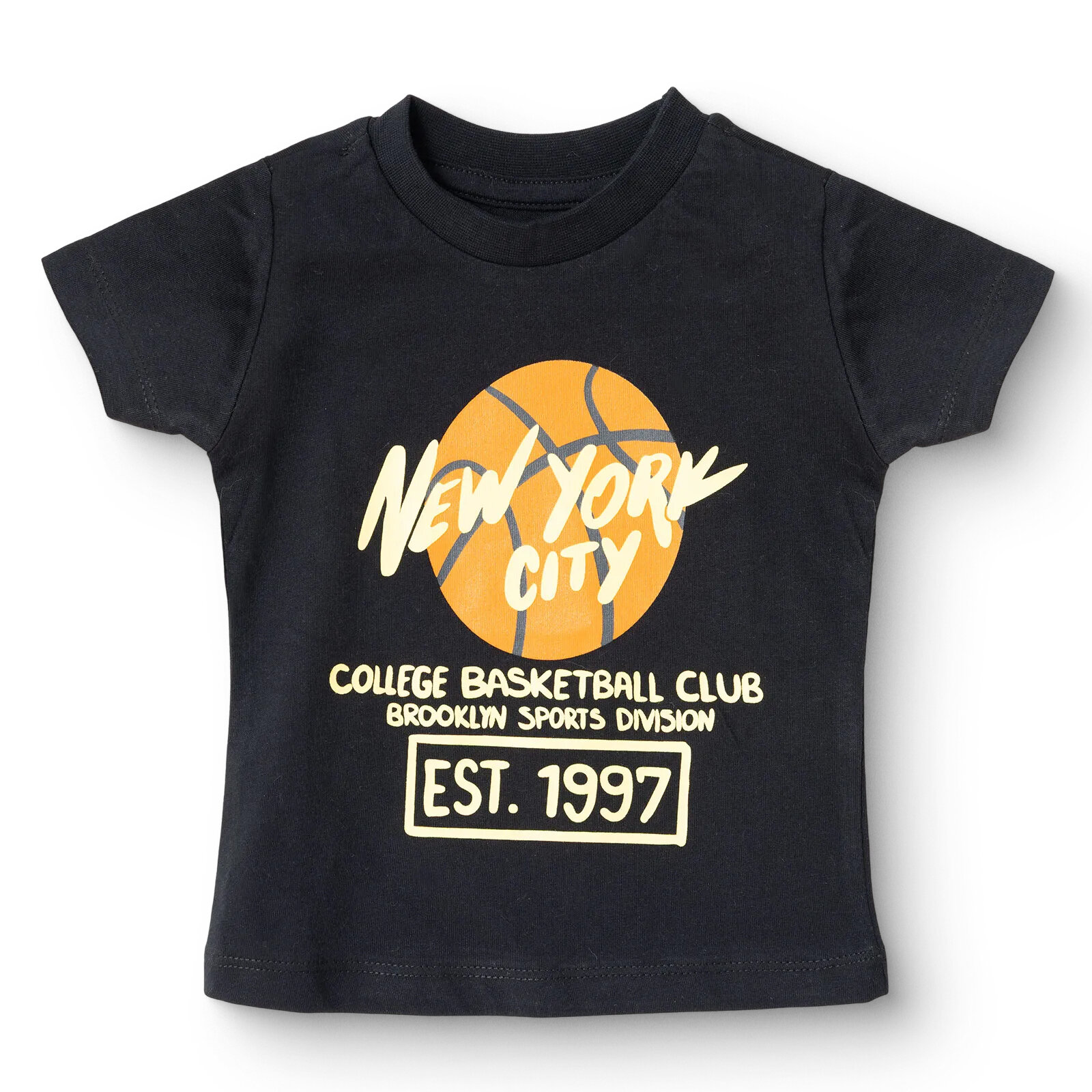 Erkek Bebek Tshirt Süprem Bisiklet Yaka Kısa Kol