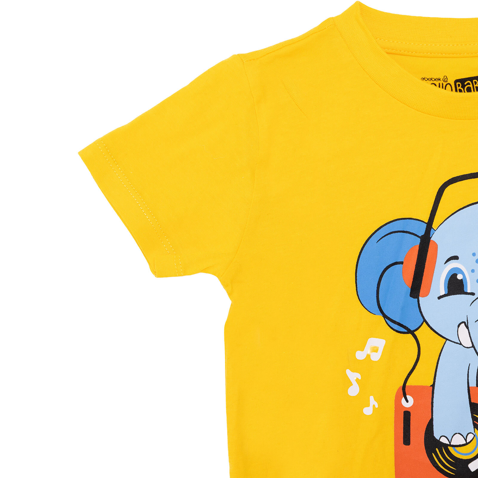 Erkek Bebek Tshirt Süprem Bisiklet Yaka Kısa Kol