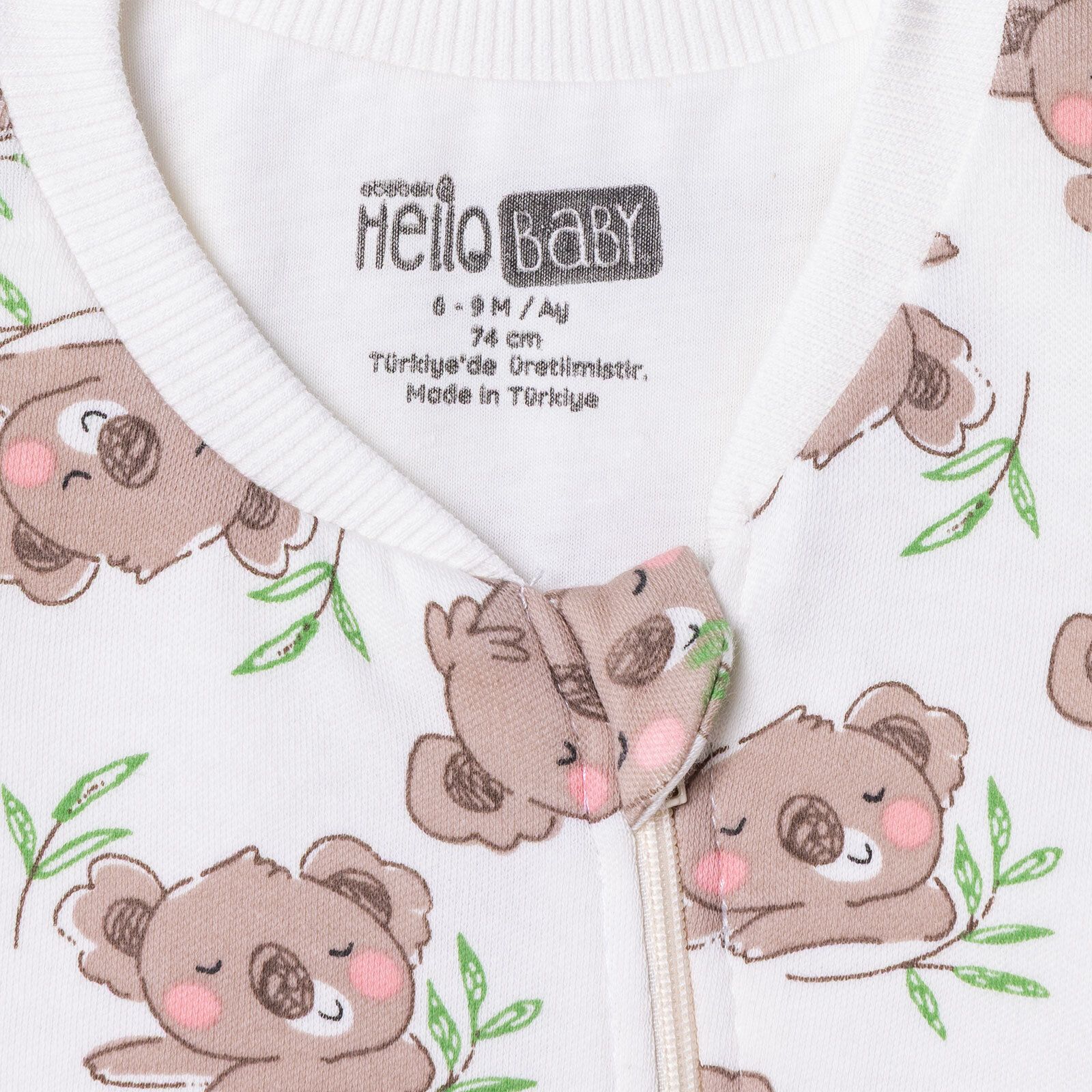 Erkek Bebek Uyku Tulumu 1 tog Fermuarlı Bisiklet Yaka Uzun Kol Ribanalı Paça Erkek Bebek Uyku Tulumu 1 tog Fermuarlı Bisiklet Yaka Uzun Kol Ribanalı Paça