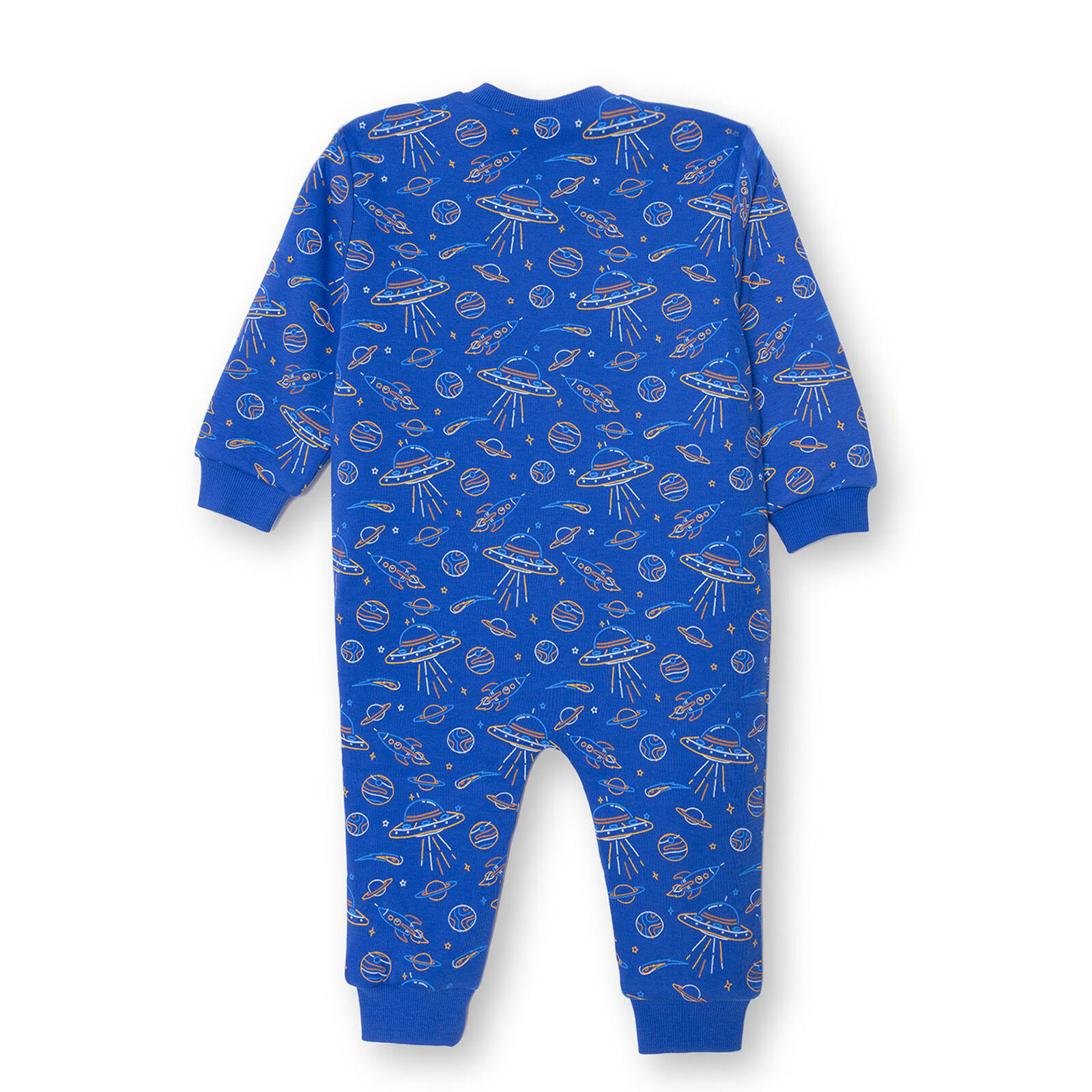 Erkek Bebek Uyku Tulumu 1 Tog Fermuarlı Bisiklet Yaka Uzun Kol