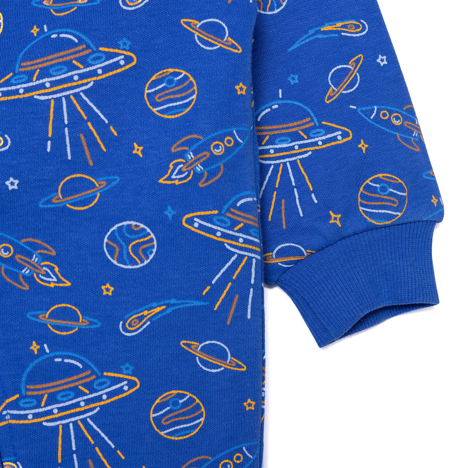 Erkek Bebek Uyku Tulumu 1 Tog Fermuarlı Bisiklet Yaka Uzun Kol