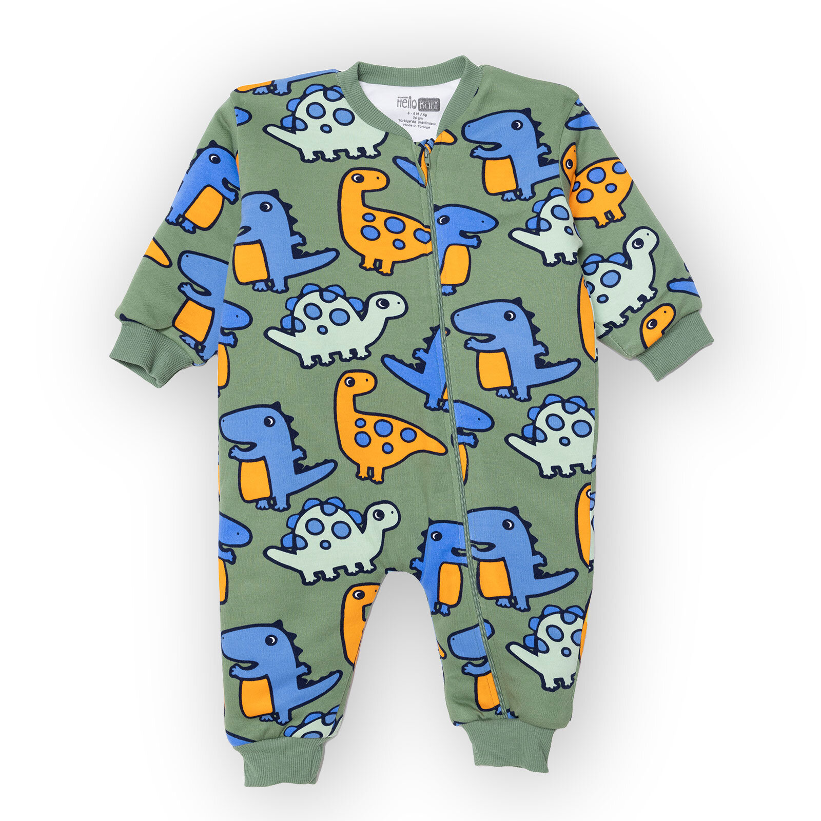 Erkek Bebek Uyku Tulumu 2.5 Tog isiklet Yaka Uzun Kol