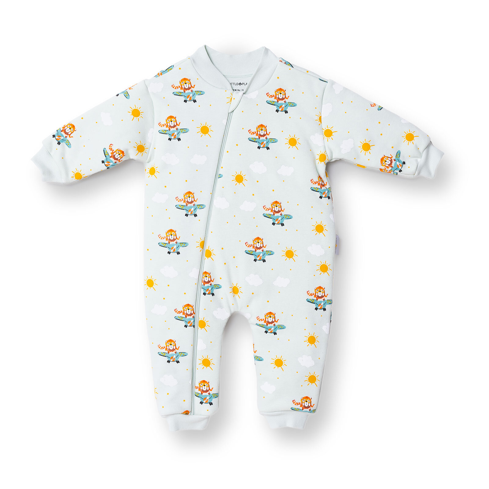 Erkek Bebek Uyku Tulumu Fermuarlı 2,5 tog Bisiklet Yaka Uzun Kol Patiksiz Paça Erkek Bebek Uyku Tulumu Fermuarlı 2,5 tog Bisiklet Yaka Uzun Kol Patiksiz Paça