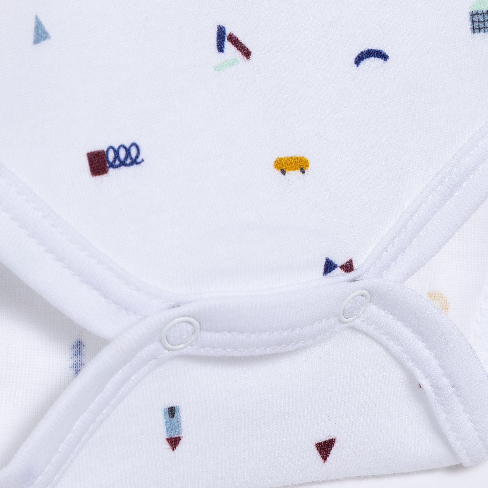 Erkek Bebek Uzun Kol Body Çıtçıtlı Zarf Yaka